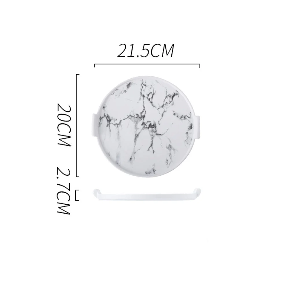Marble Cake Plate With Cover 8.5 Inch - Image 17