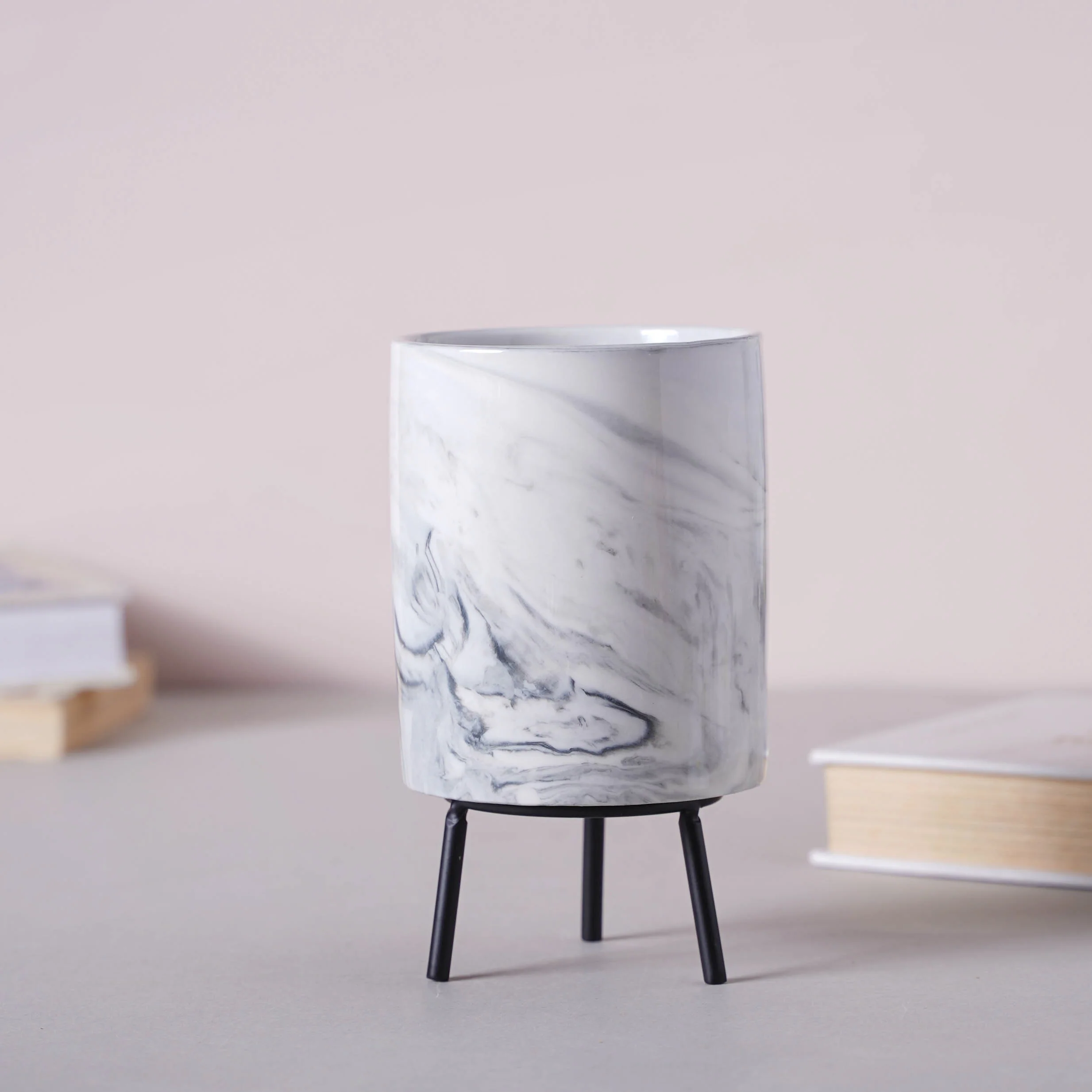 Marble Ceramic Indoor Planter- Large - Image 8