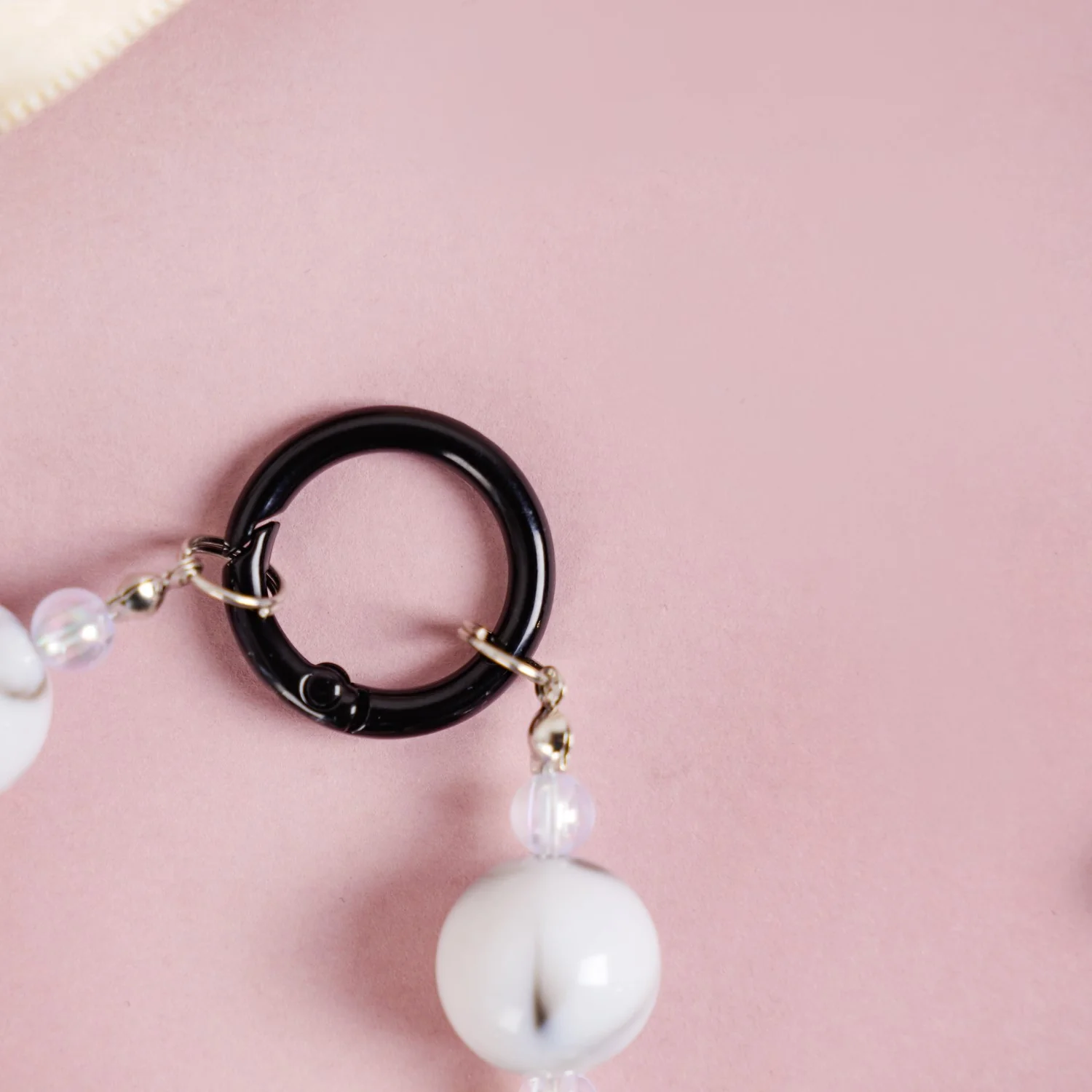 Marble Design Beaded Charms Keychain - Image 5