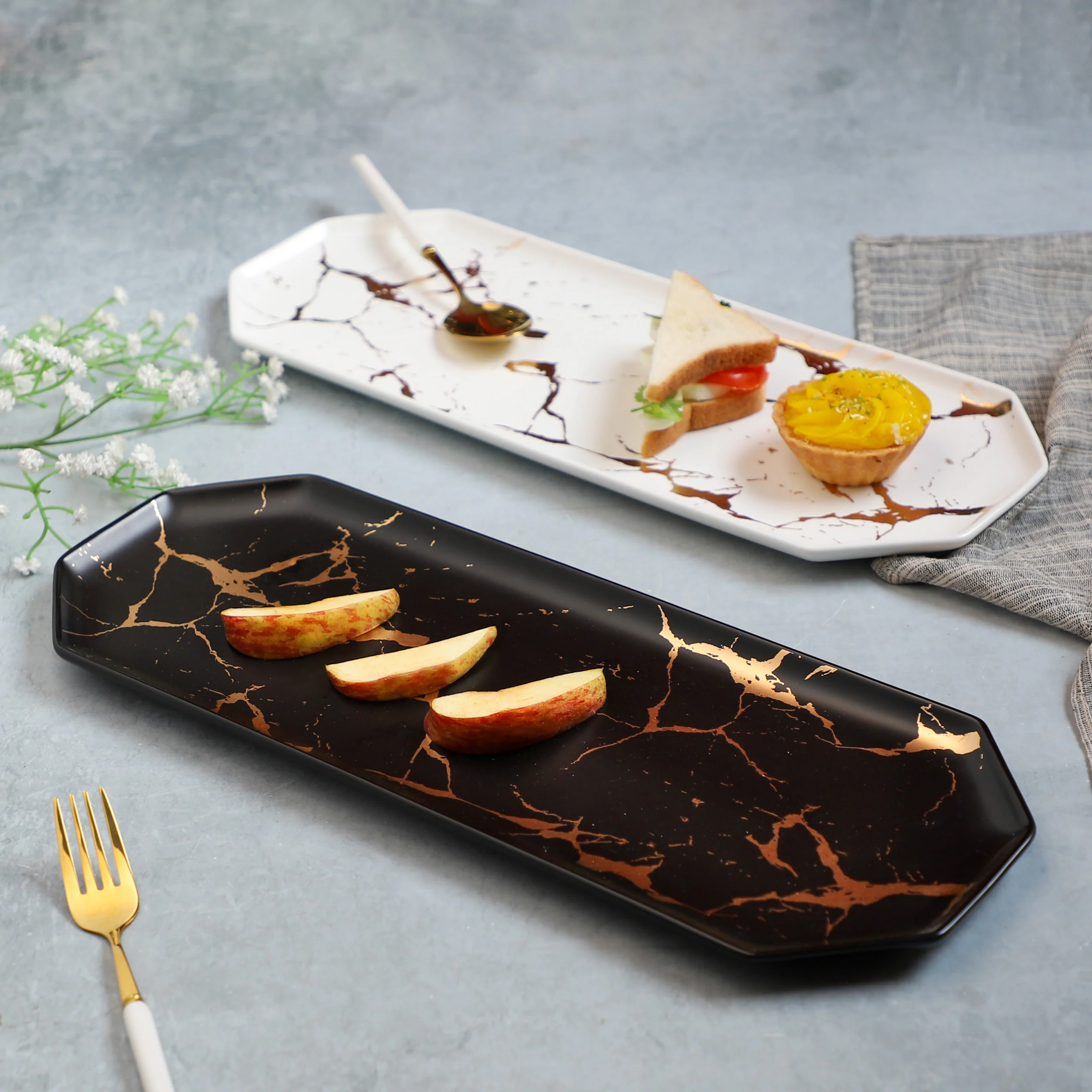 Marble Hexagon Platter - Image 3