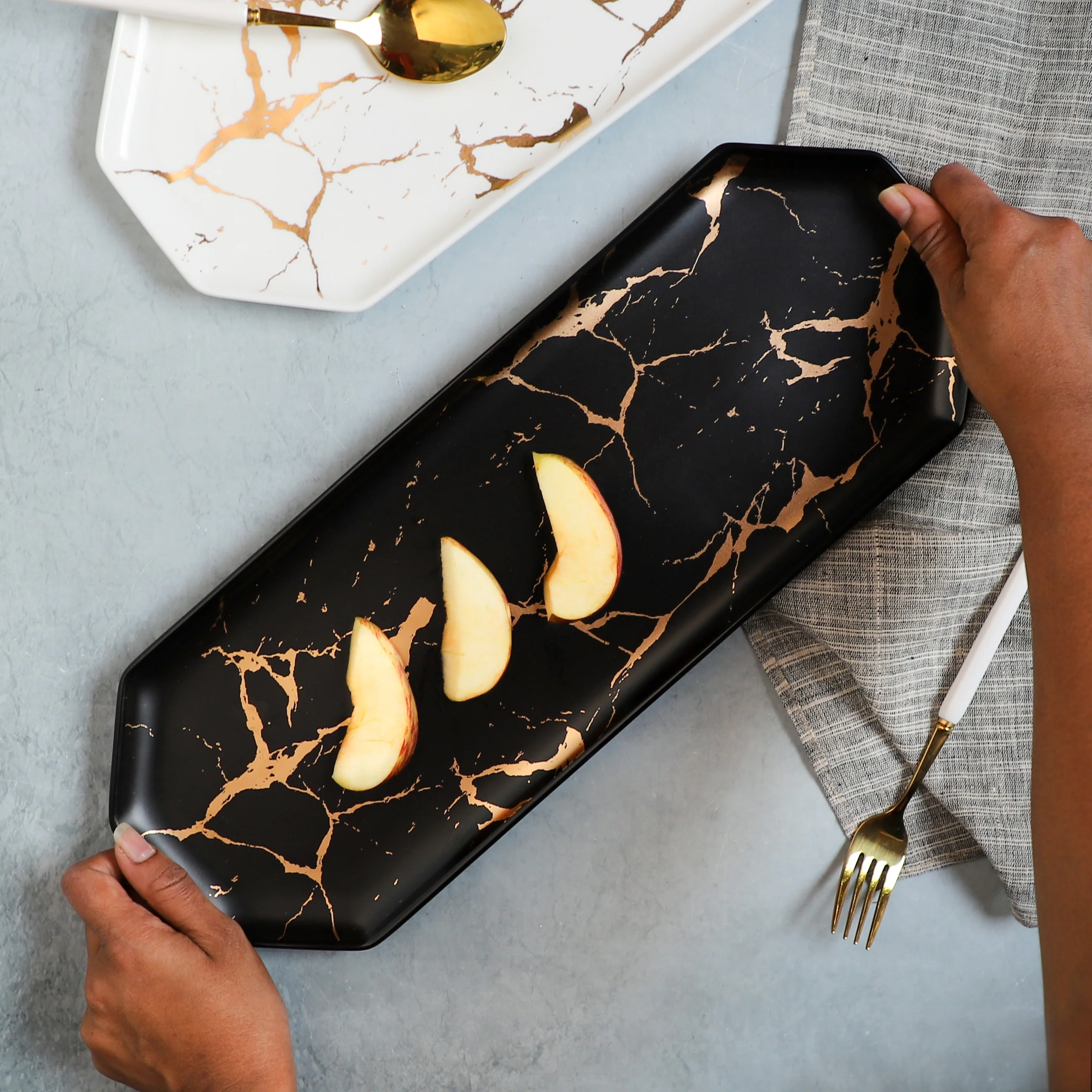 Marble Hexagon Platter - Image 6