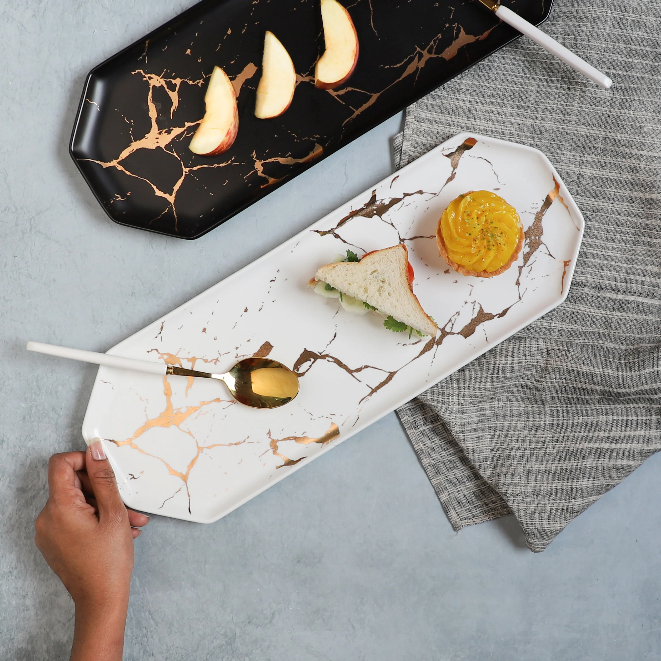 Marble Hexagon Platter - Image 7