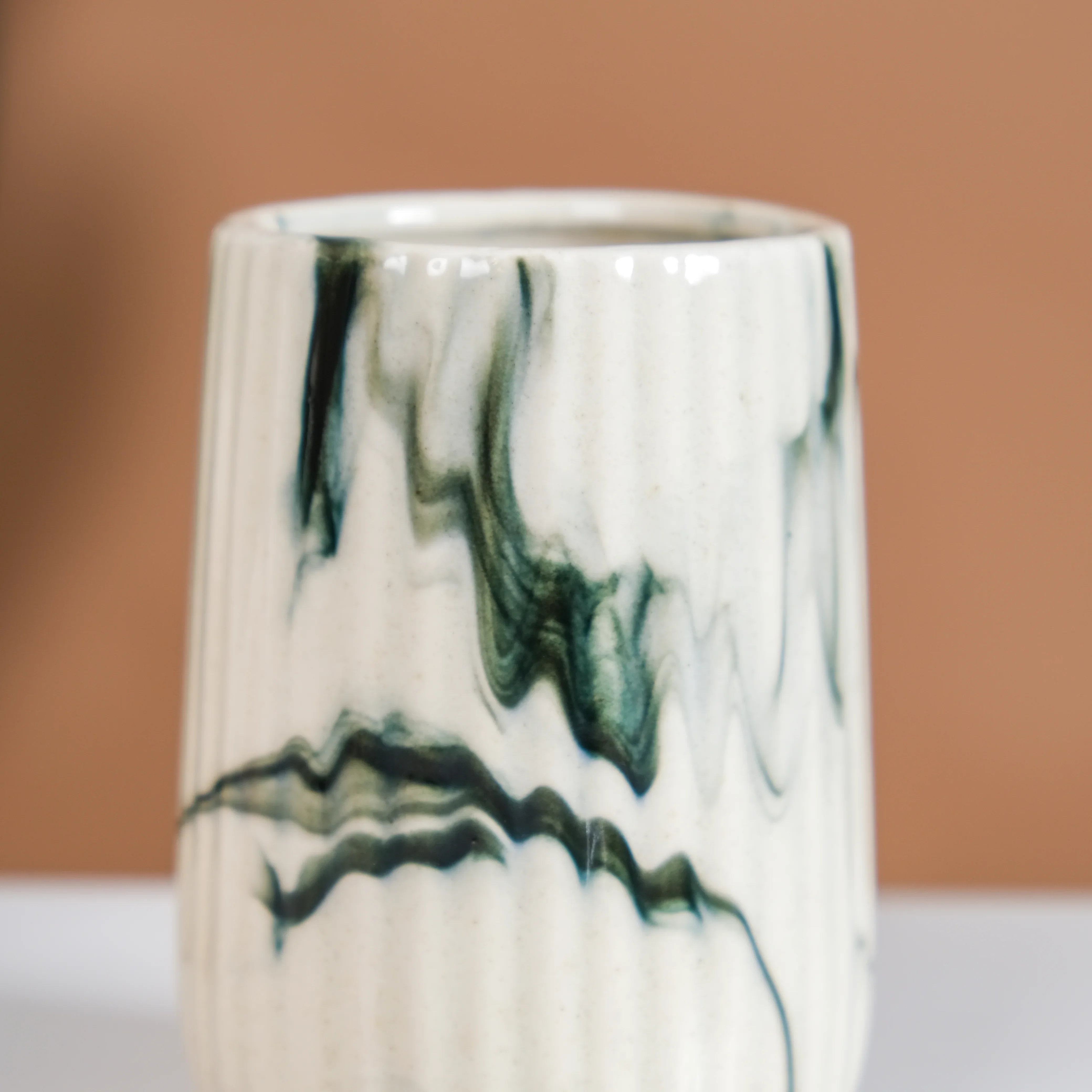 Marble Pattern Ceramic Bath Set Of 3 - Image 15