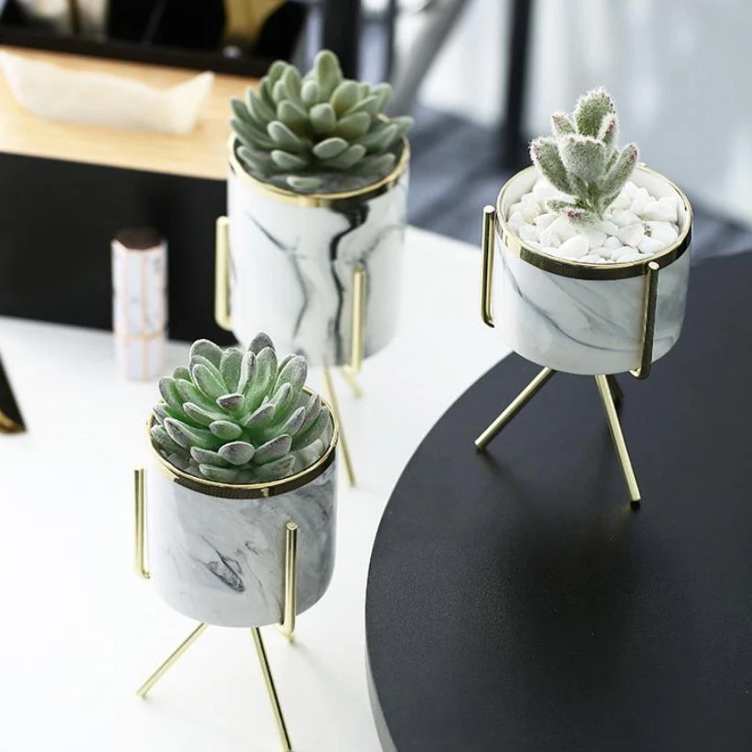 Marble Planter With Stand (M) - Image 8