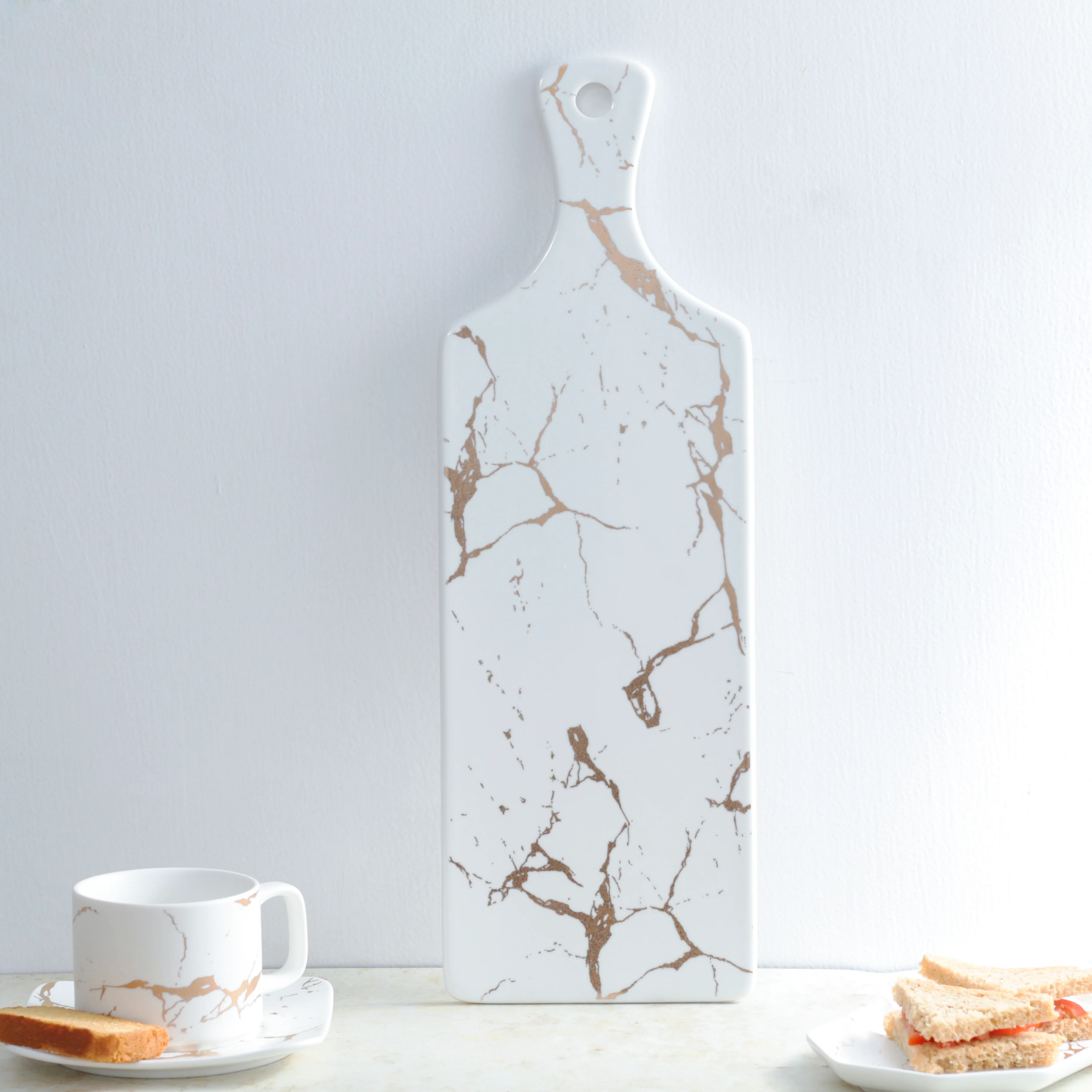 Marble Serving Platter White - Image 3