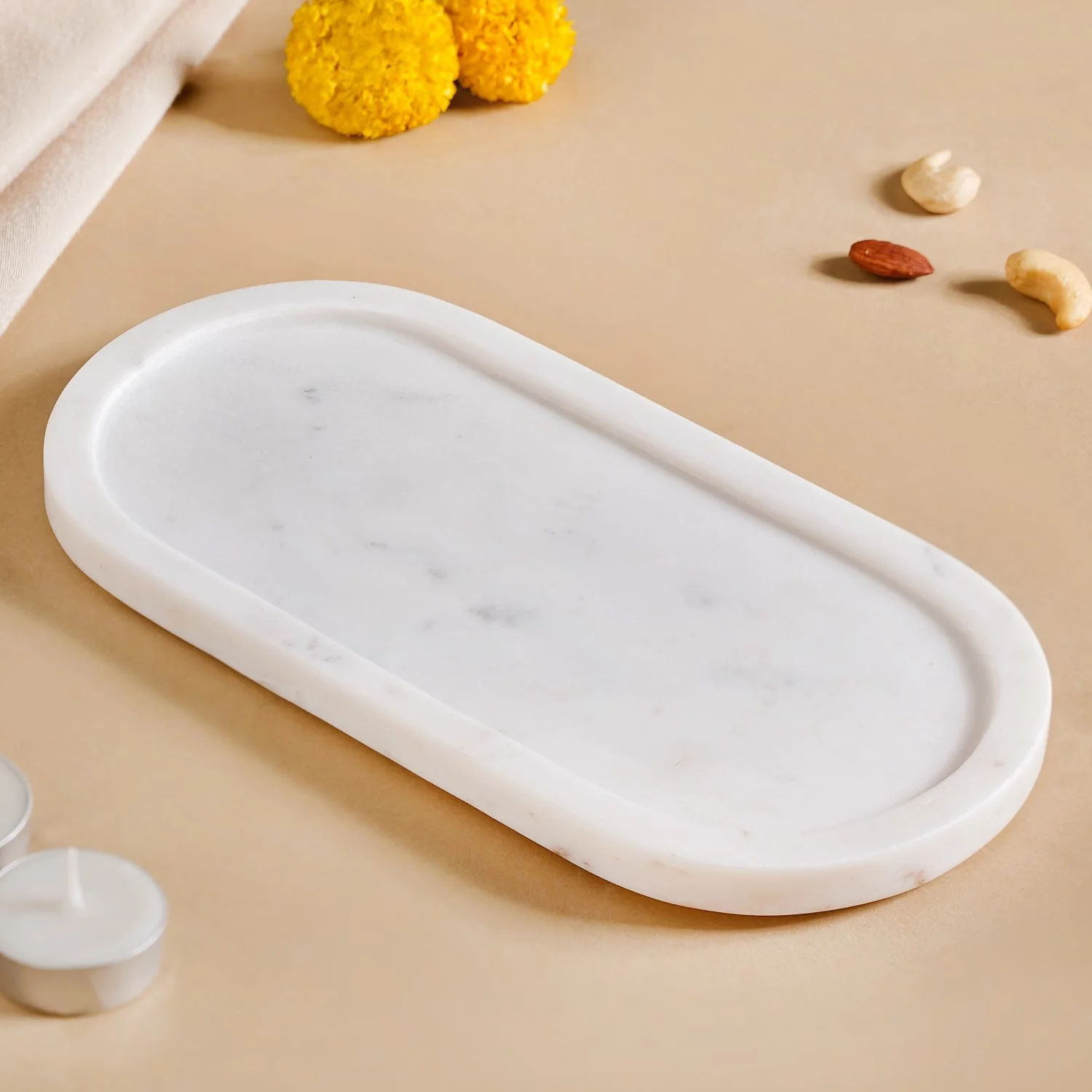 Marble Stone Platter 10 Inch - Image 3
