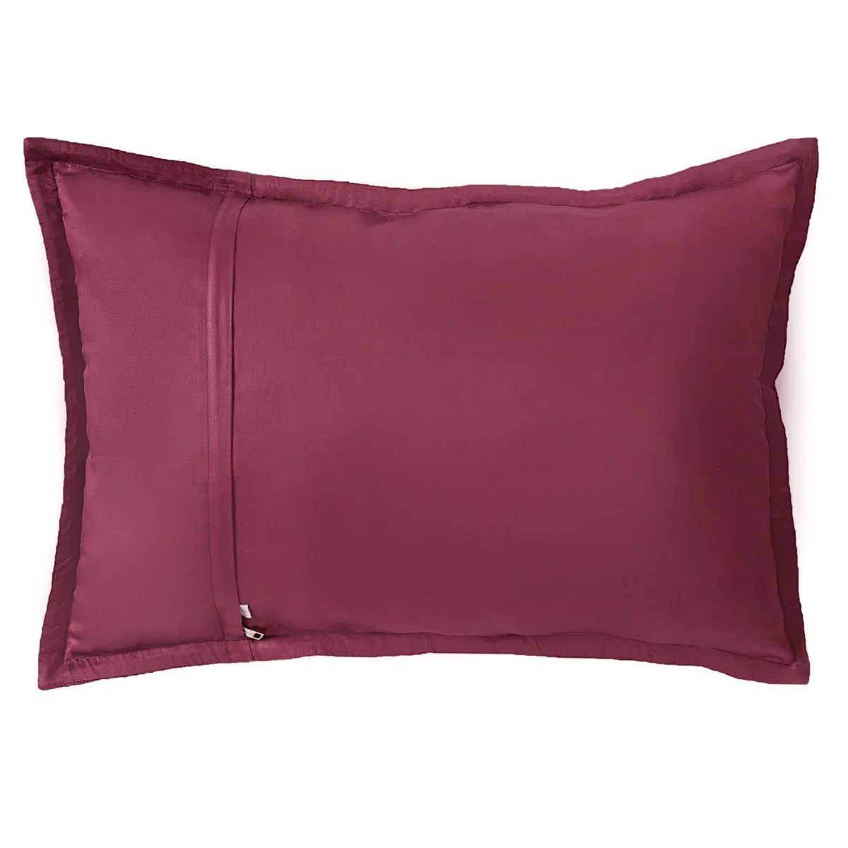 Marsala  Embroidered 210TC Cotton Bed Cover With 2 Pillow Covers - Image 11