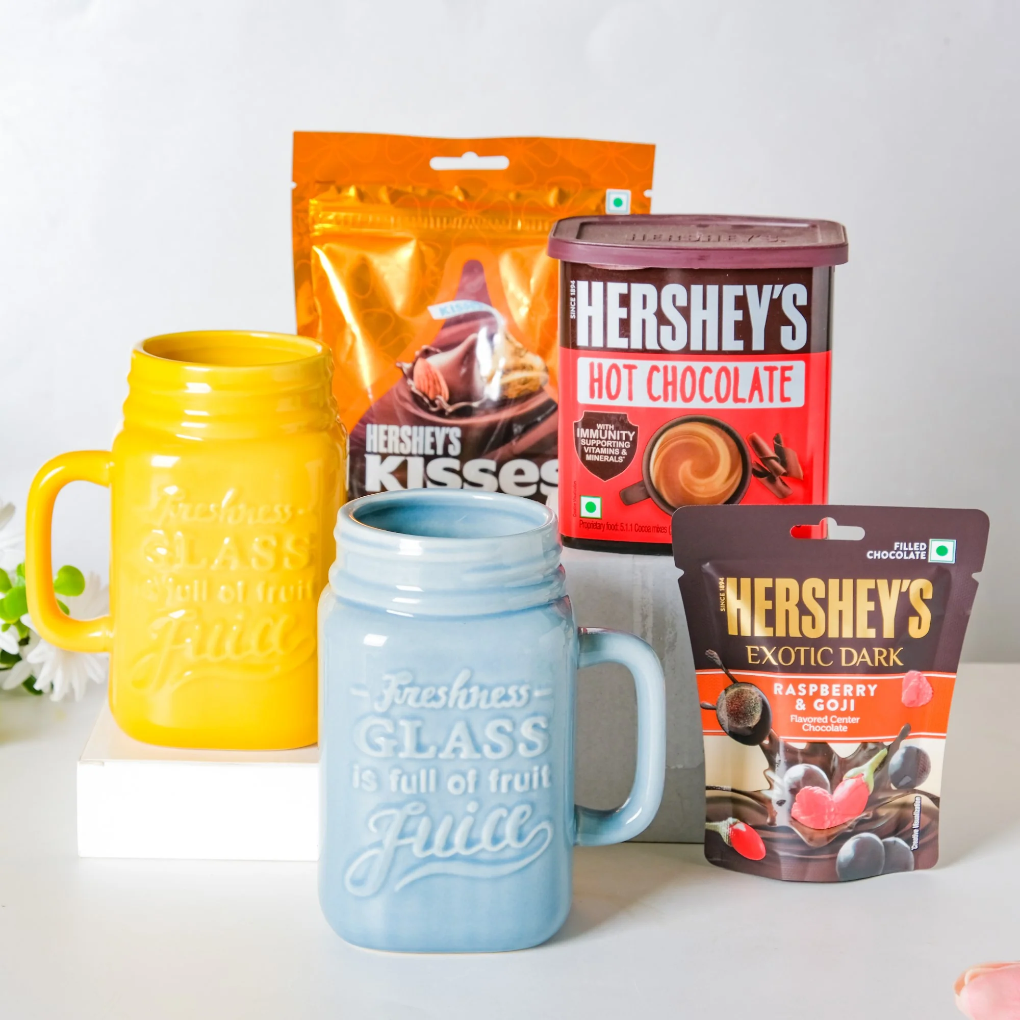 Mason Mug And Hot Chocolate Hamper Set Of 5 - Image 2