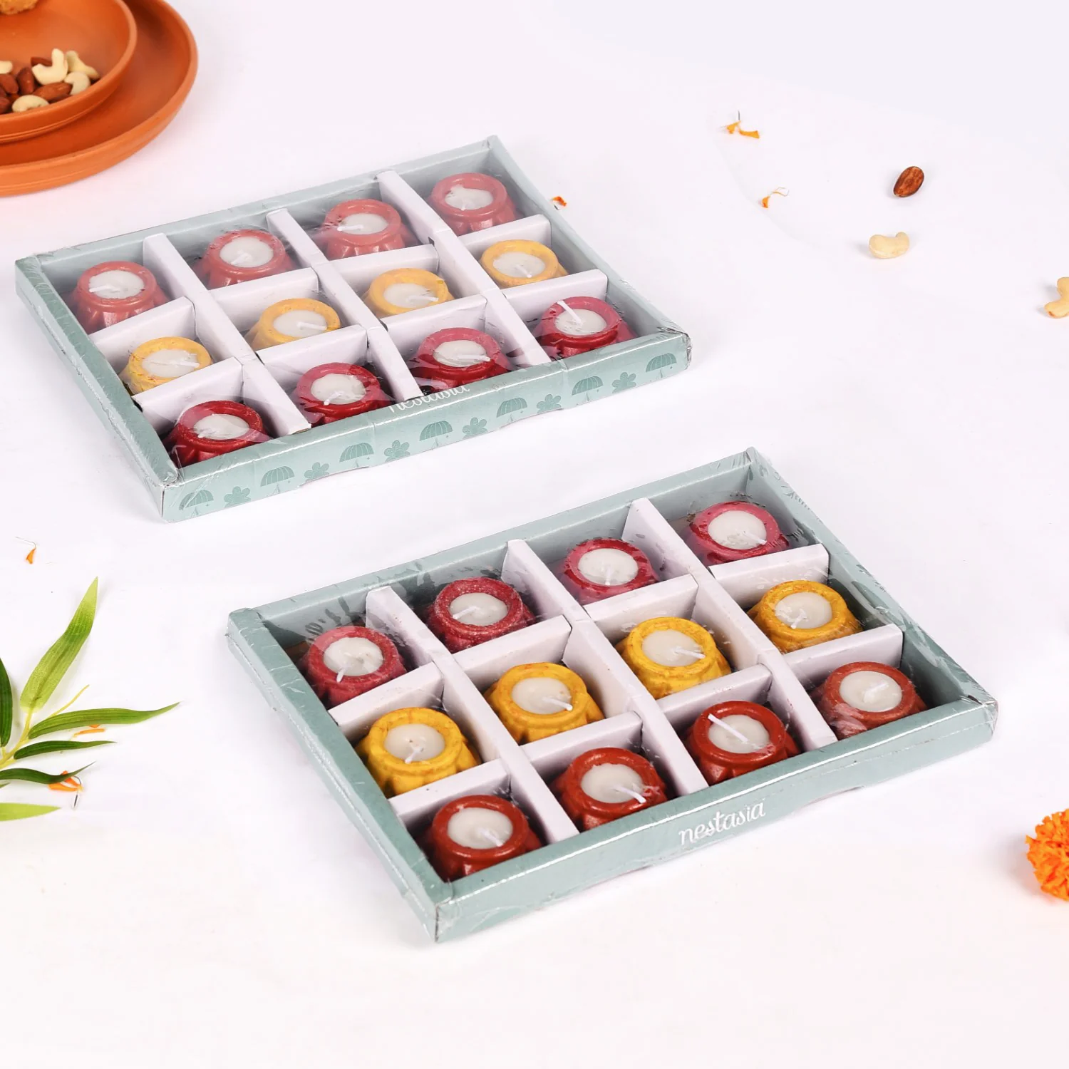 Matki Terracotta Diyas With Wax Set Of 24 - Image 5