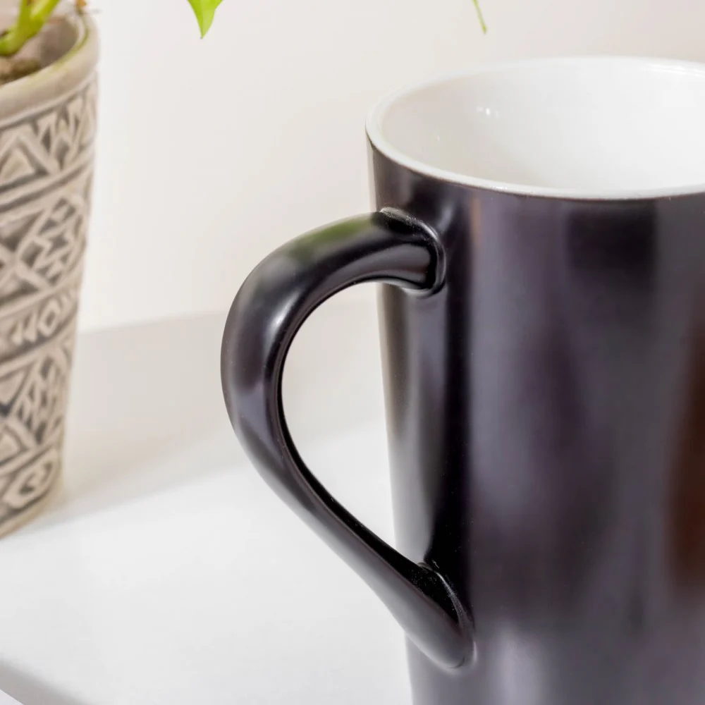 Matt Charcoal Black Mug 350 ml - Image 5