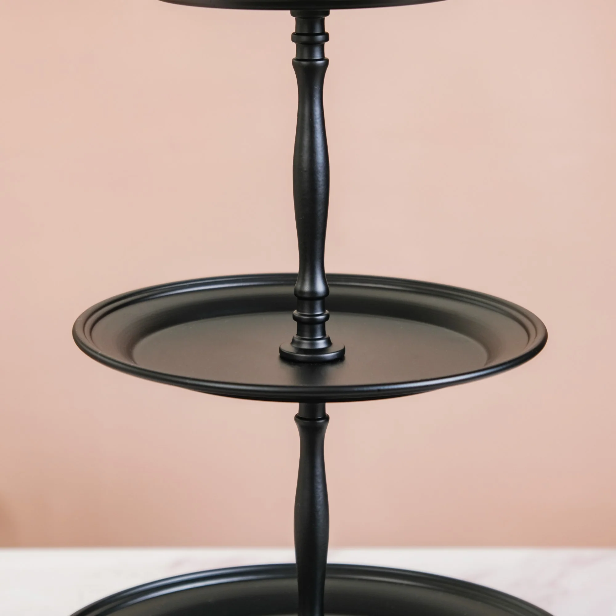 Matte Black 3 Tiered Cake Stand - Image 9