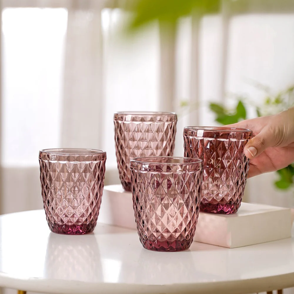 Mauve Orchid Drinking Glass Set of 4 - Image 2
