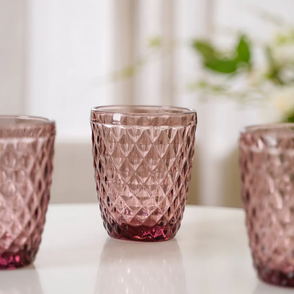 Mauve Orchid Drinking Glass Set of 4 - Image 4