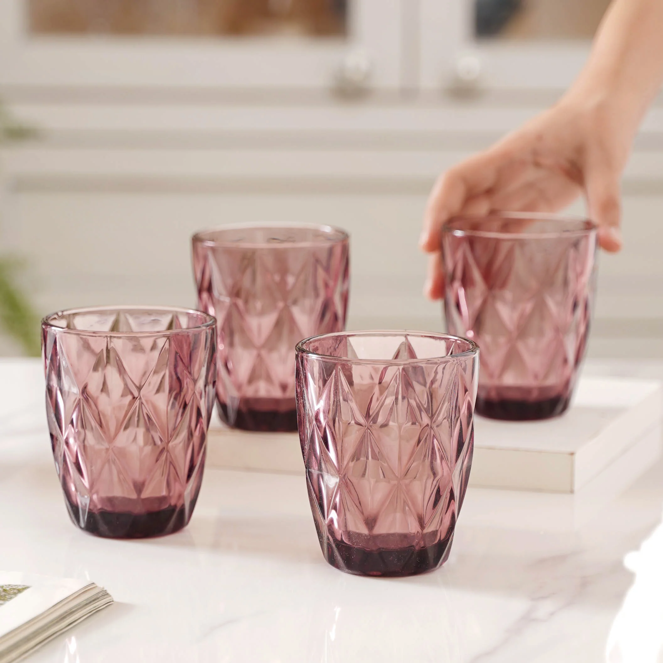 Mauve Orchid Juice Glass Set of 4 - Image 2