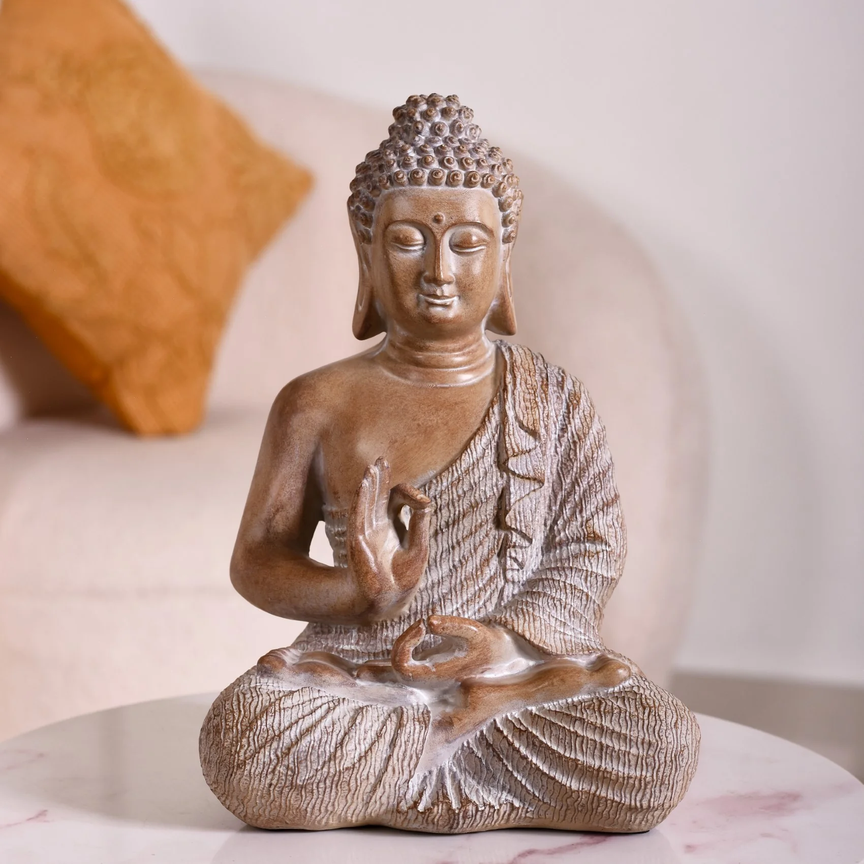 Meditating Buddha Mudra Showpiece For Home Decor - Image 5