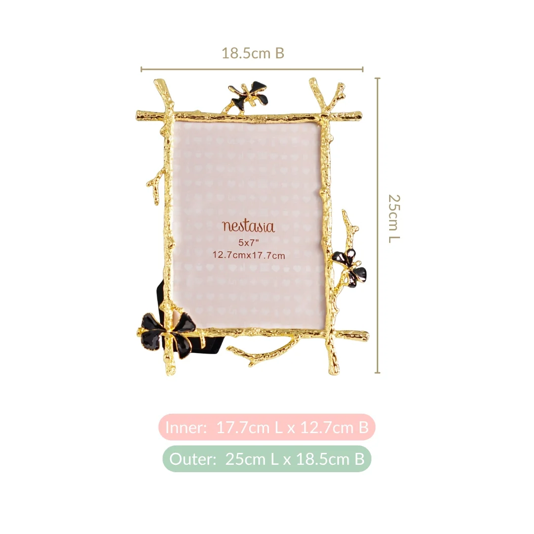 Medium Black Gold Art Photo Frame 13x18cm - Image 4