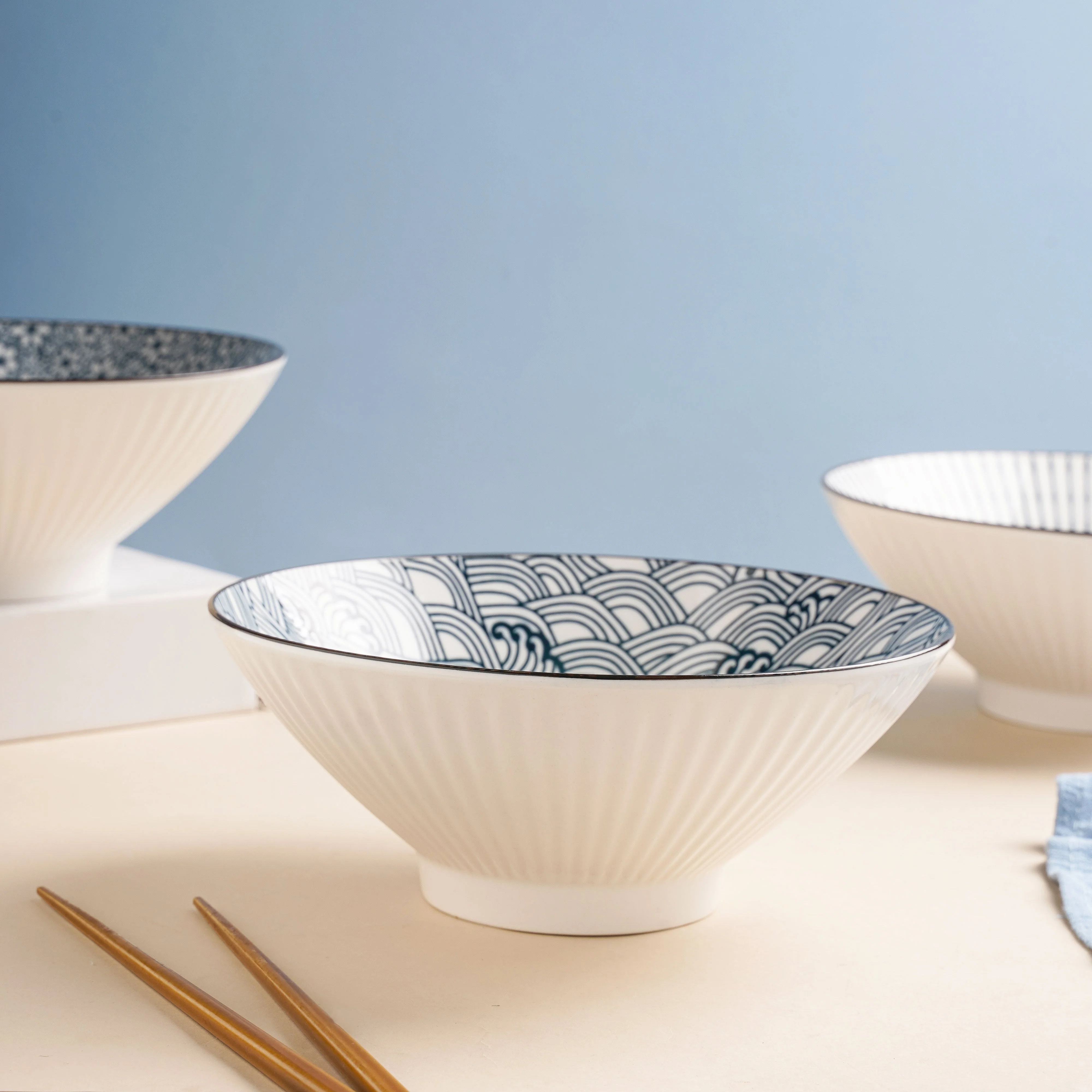 Meraki Ramen Bowl Scallop Patterns 700 ml - Image 2