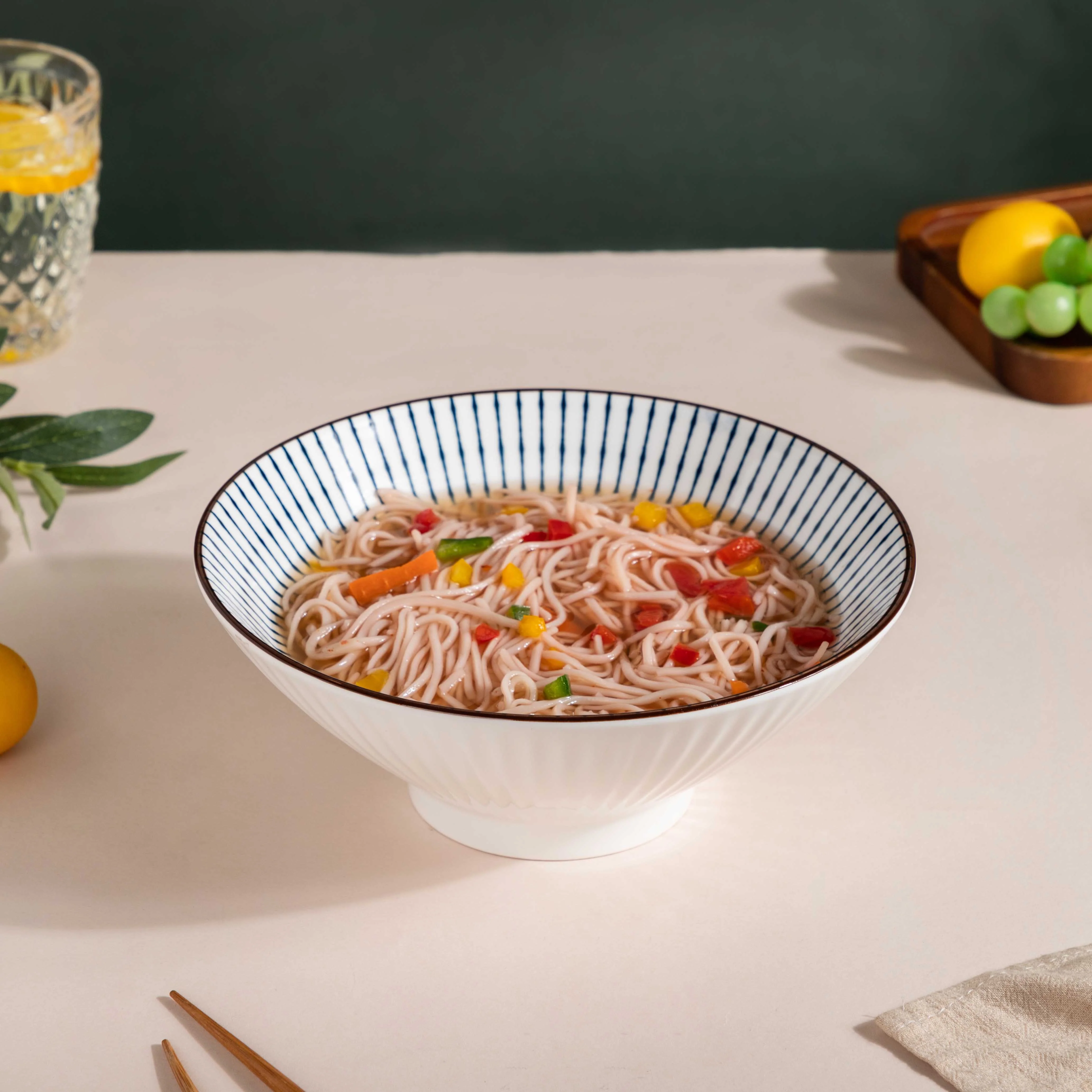 Meraki Striped Ramen Bowl 700 ml - Image 2