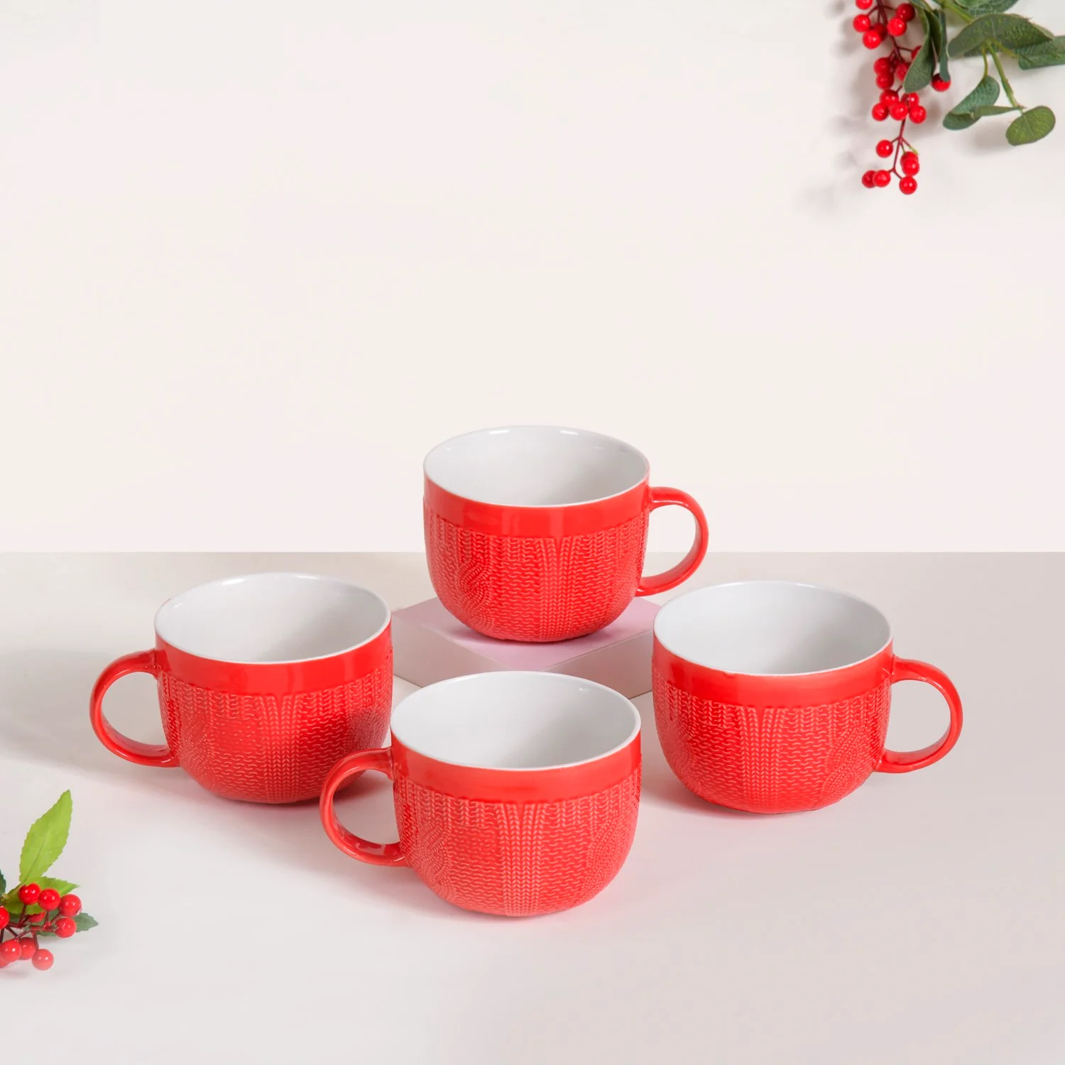 Merry Ceramic Cup Gift Set of 5 - Image 3