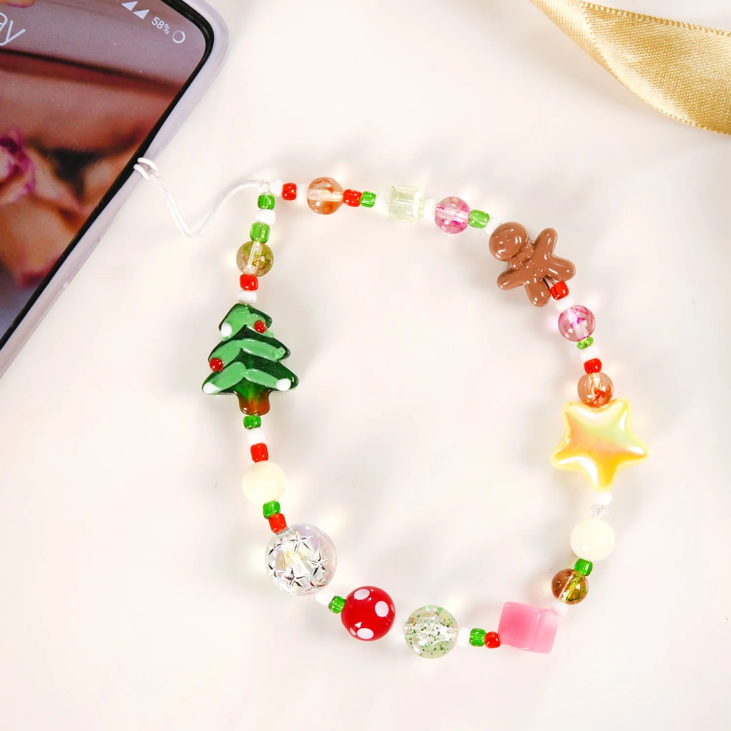 Merry Christmas Phone Charm Strap - Image 3