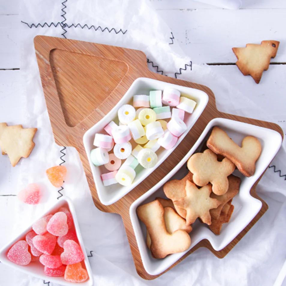 Merry Christmas Tree Platter 11.5 Inch Large - Image 3