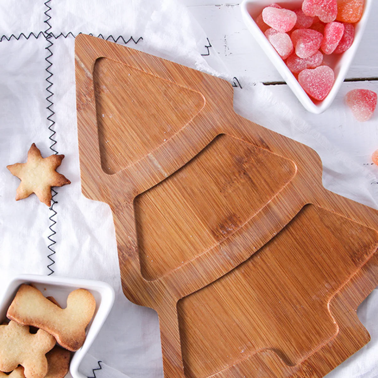 Merry Christmas Tree Platter 11.5 Inch Large - Image 5