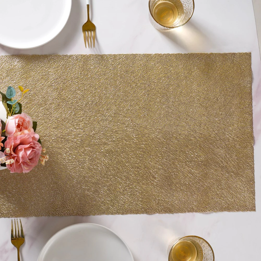 Mesh Table Runner Gold 58 x13 Inch - Image 2