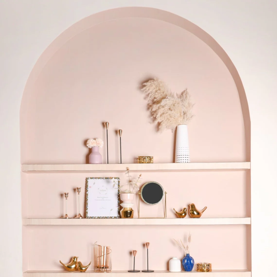 Metal And Glass Candle Stand - Image 2