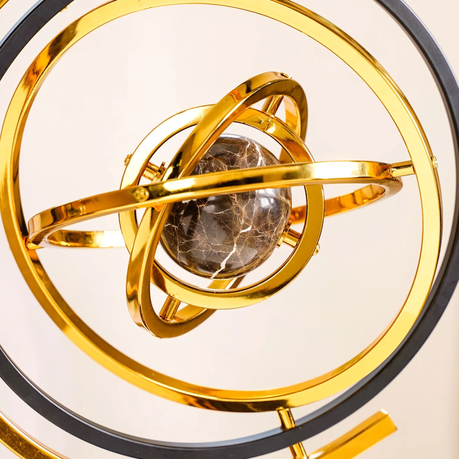 Metal Armillary Sphere Interactive Decor Showpiece - Image 6