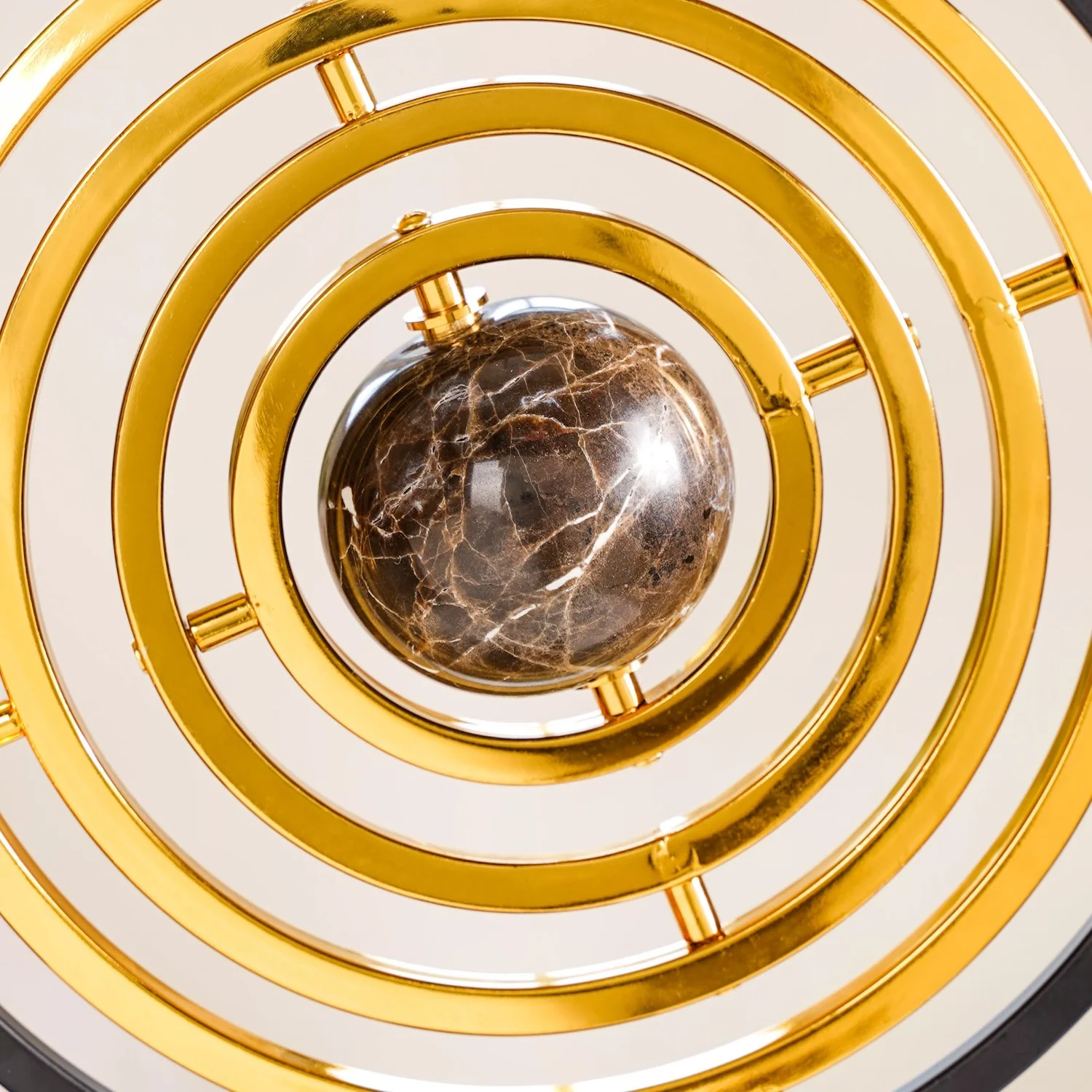 Metal Armillary Sphere Interactive Decor Showpiece - Image 9