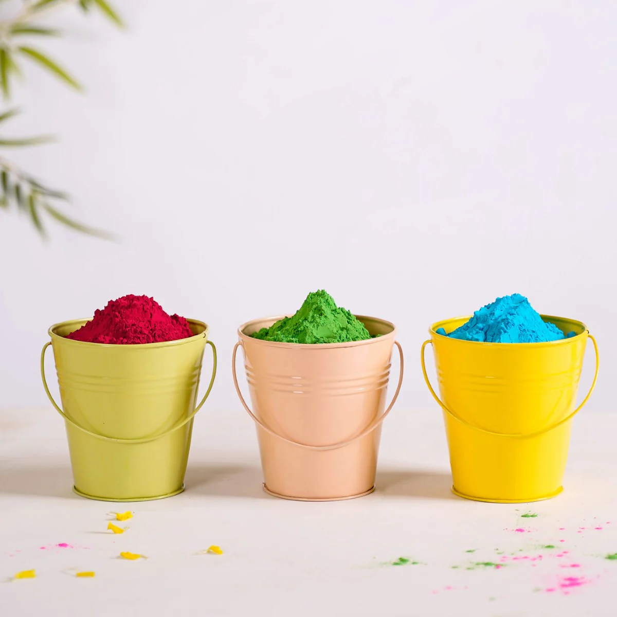 Metal Bucket For Home Decoration Set Of 3 - Image 5