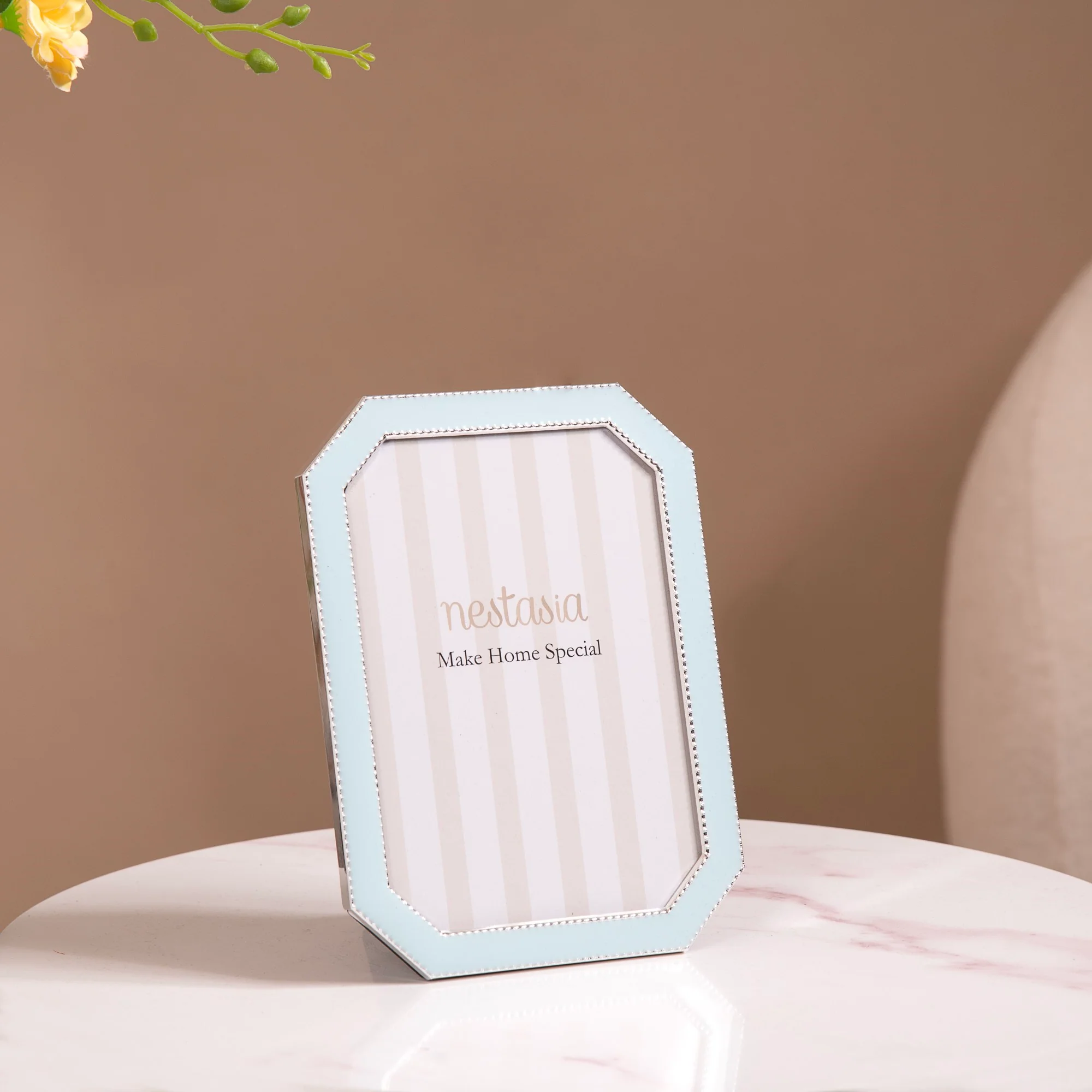 Metal Plated Picture Frame Blue Set Of 2 - Image 4