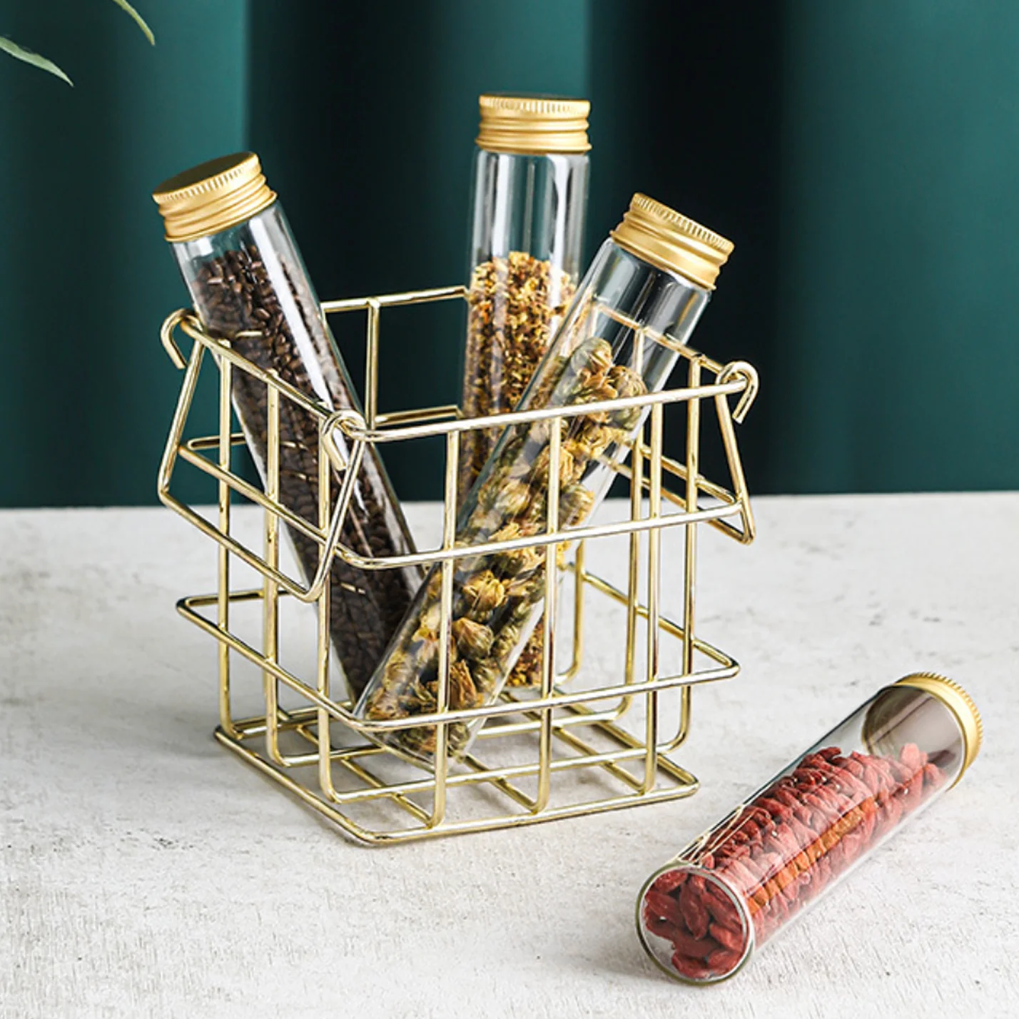 Metal Stand with Mini Jar - Image 3