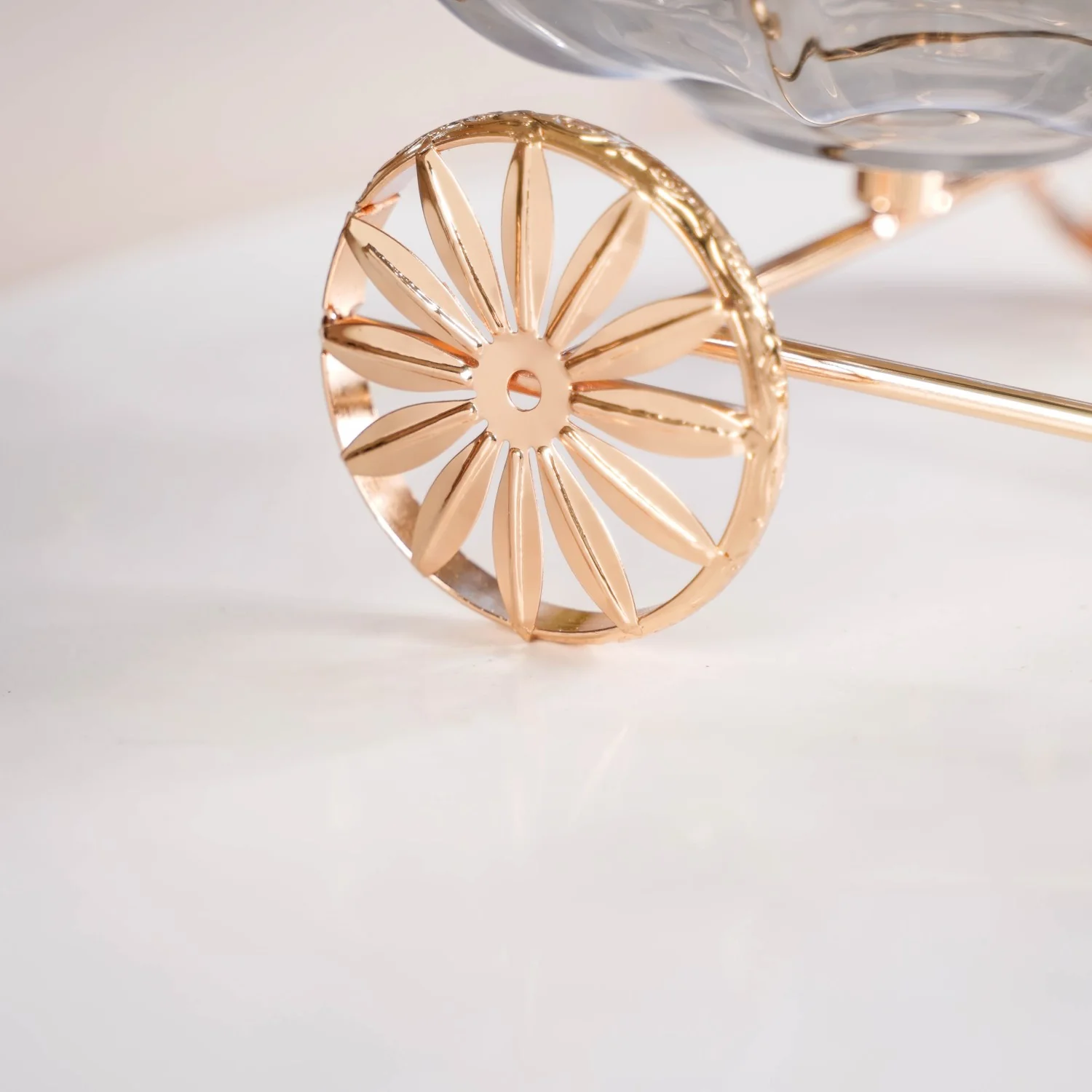 Metal Tricycle Stand With Decorative Glass Bowls - Image 9