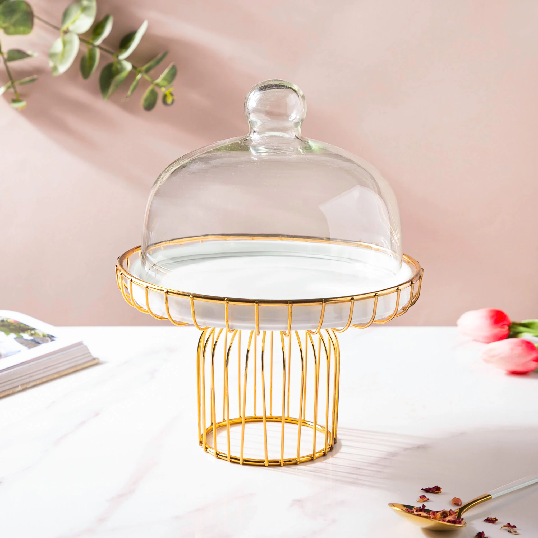 Metallic Cake Stand 8 inch - Image 7