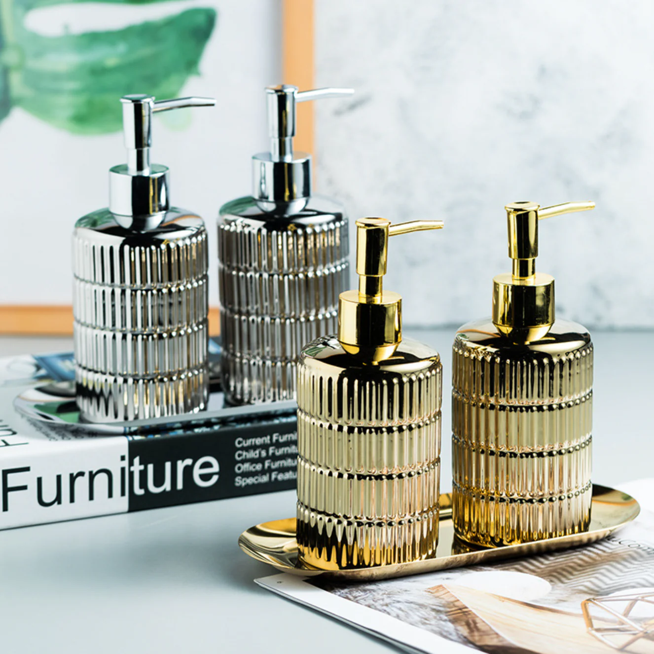 Metallic Dispenser Bottle - Image 4