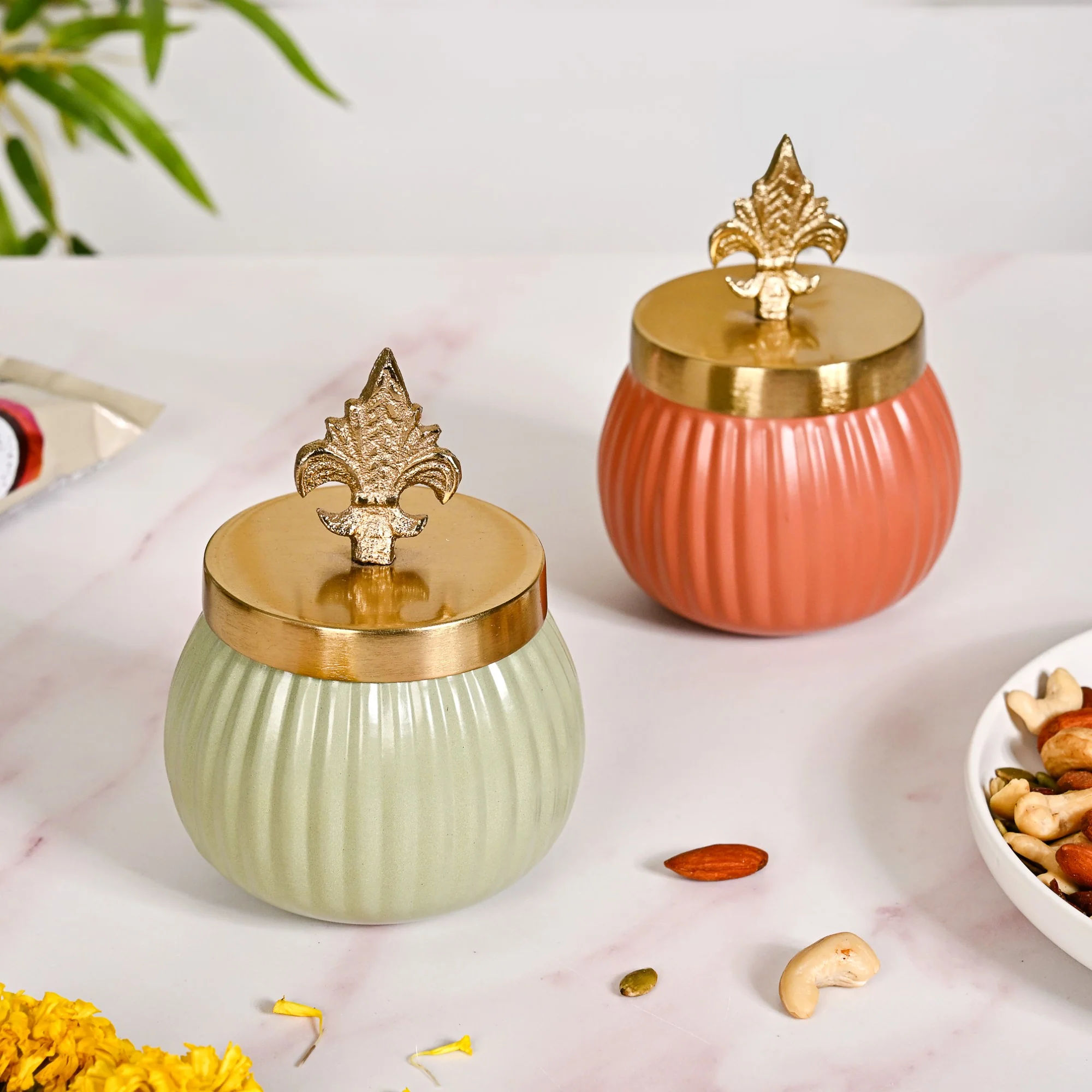 Metallic Luxury Festive Diwali Gift Hamper - Image 2