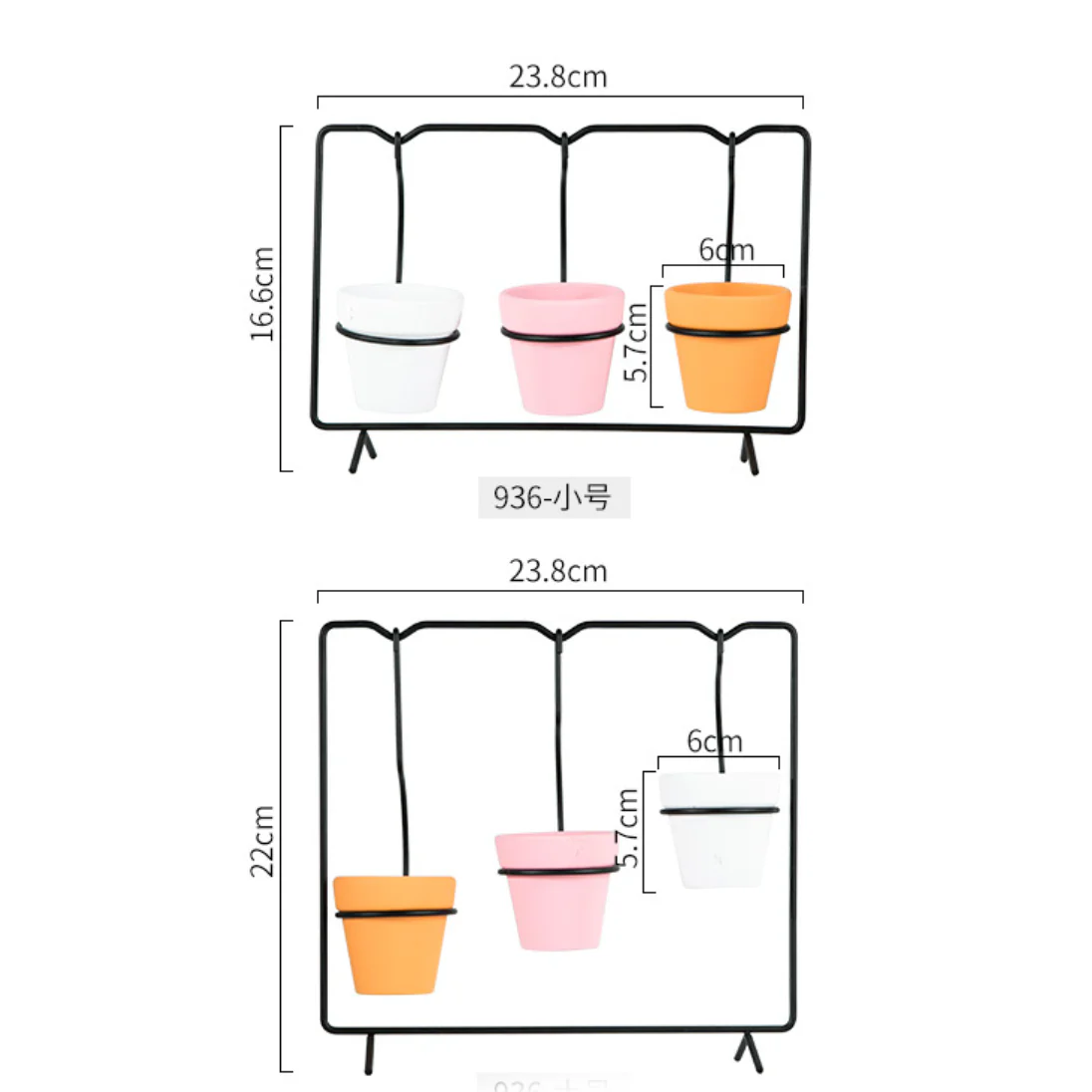 Metallic Rectangular Stand Planter - Image 10