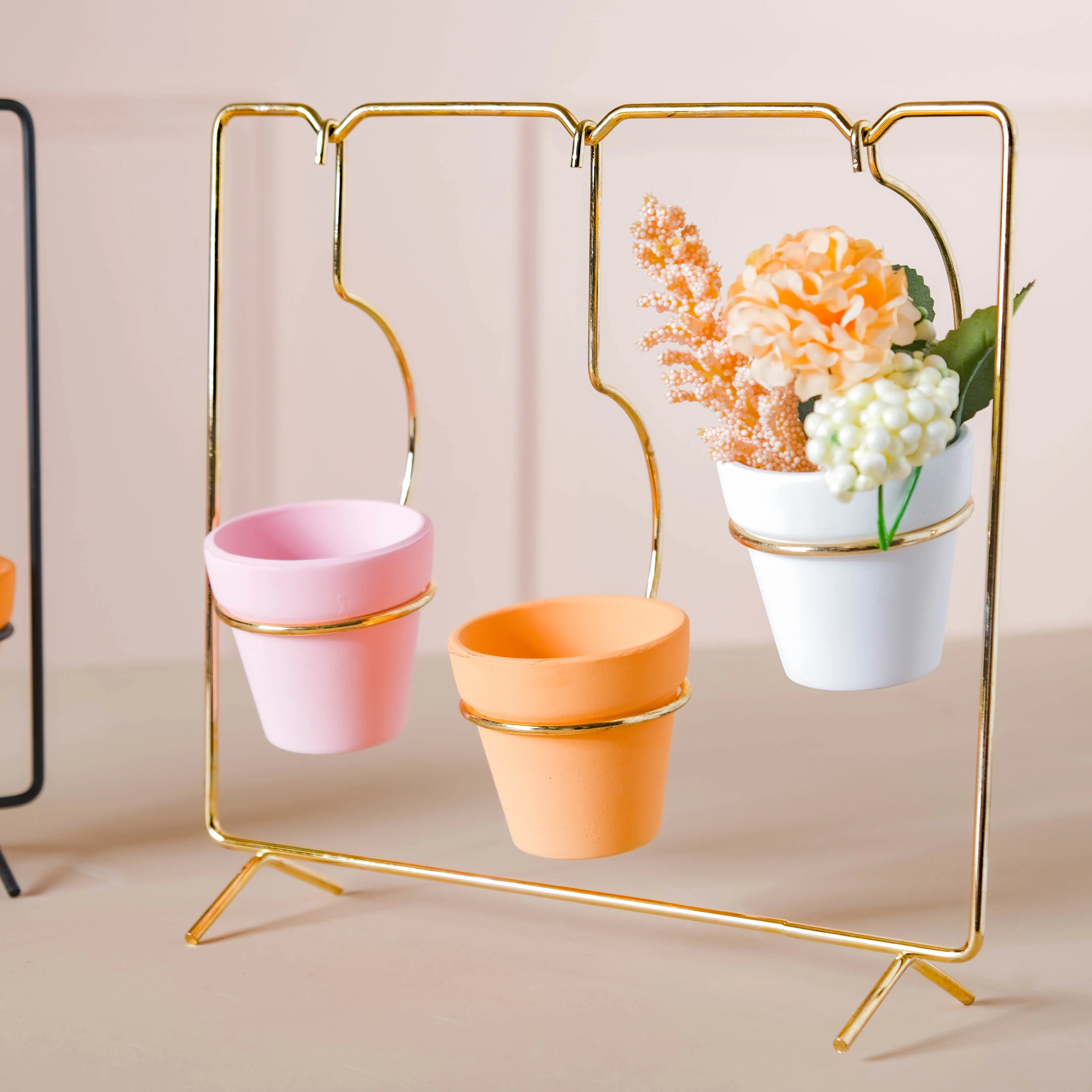Metallic Rectangular Stand Planter - Image 9