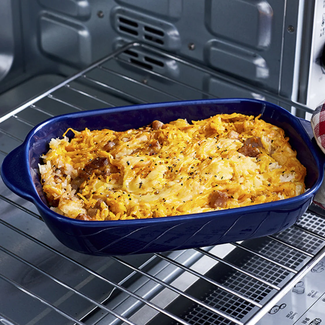 Microwave Oven Baking Dish Dark Blue 8.5 Inch - Image 3