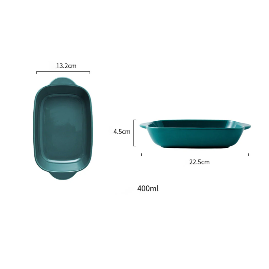 Microwave Oven Baking Dish Green 8.5 Inch - Image 4