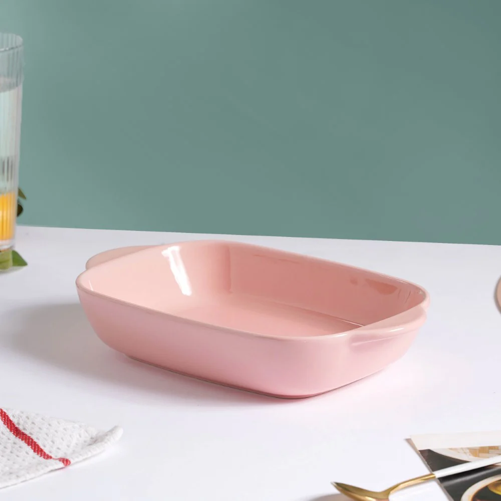Microwave Oven Baking Dish Pink 8.5 Inch - Image 7