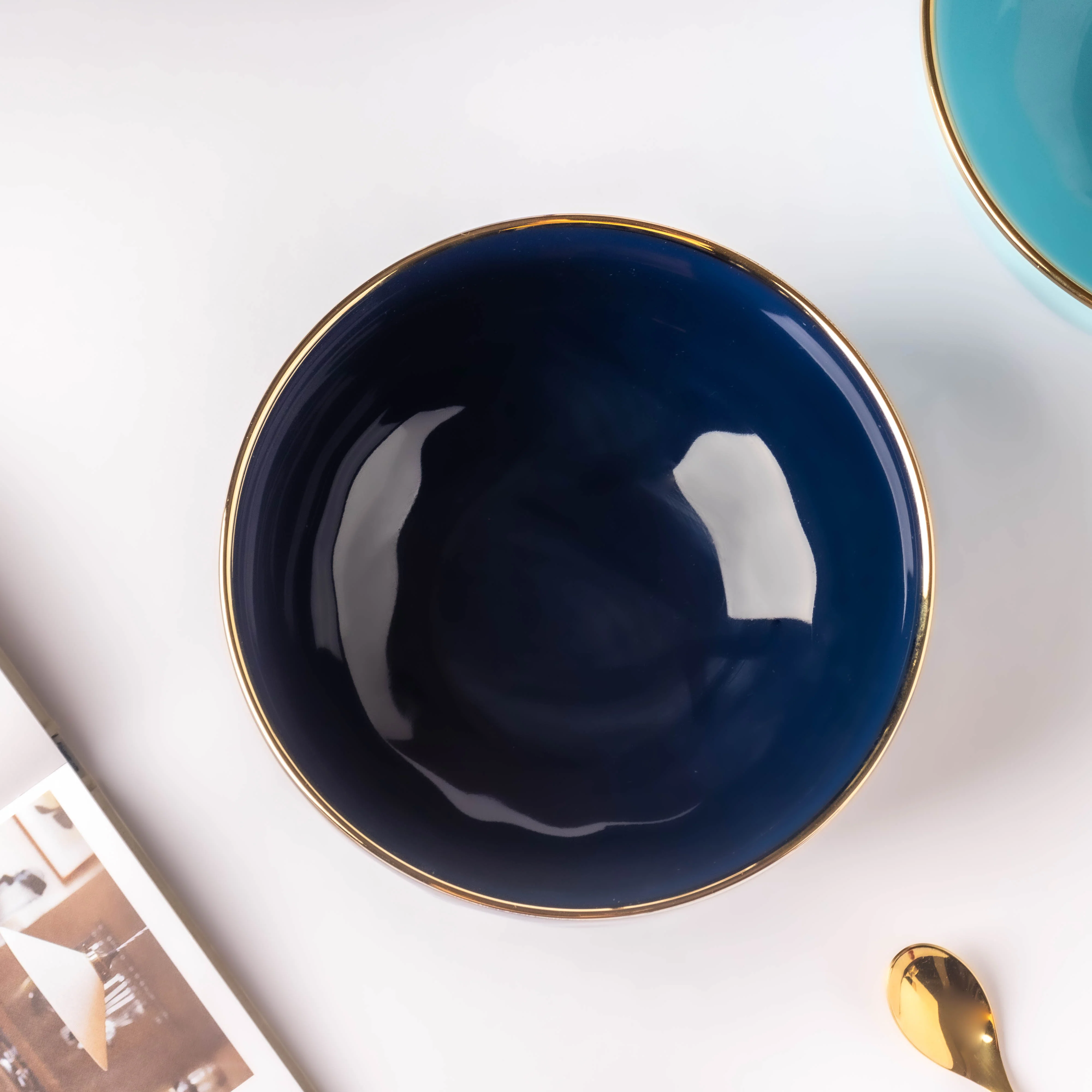Midnight Blue Serving Bowl 8 Inch - Image 5