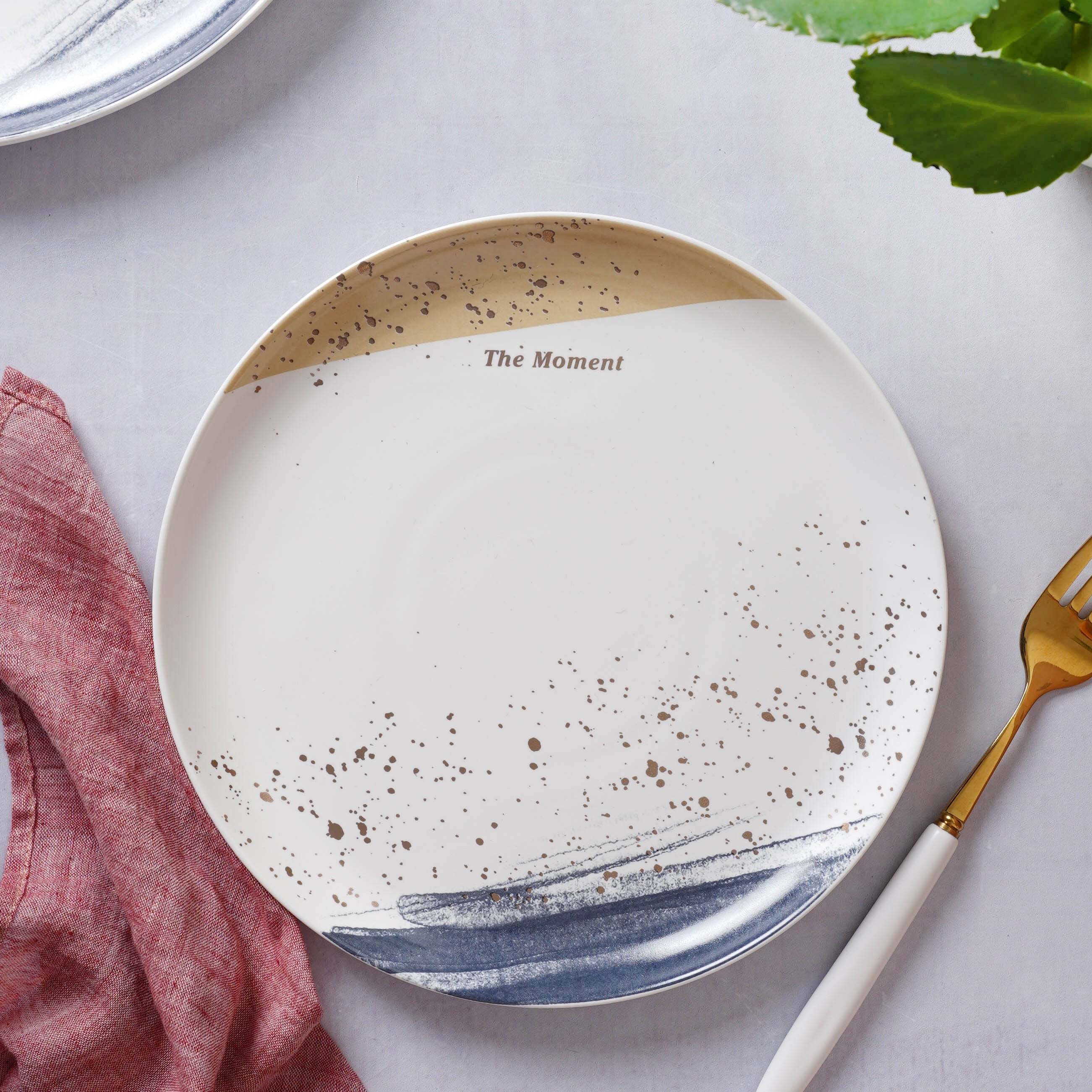 Midnight Ceramic Snack Plate 6 Inch - Image 4