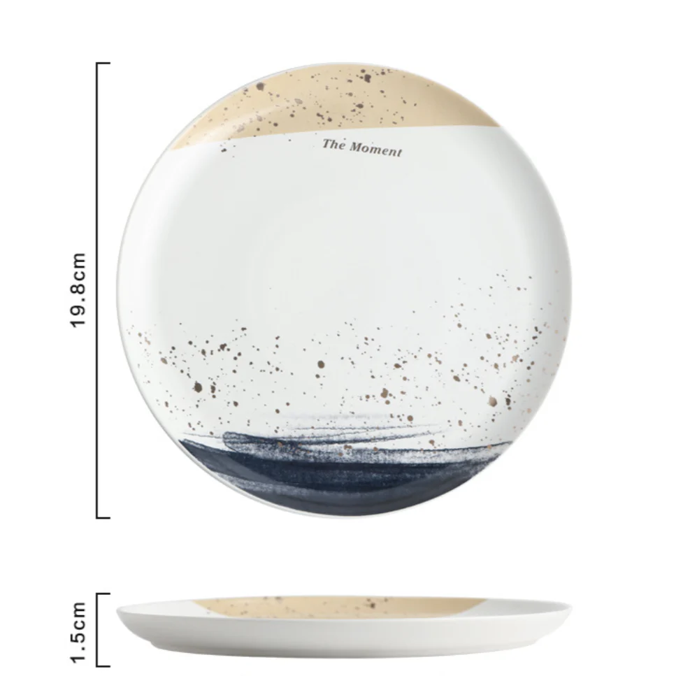 Midnight Ceramic Appetizer Plate 8 Inch - Image 6