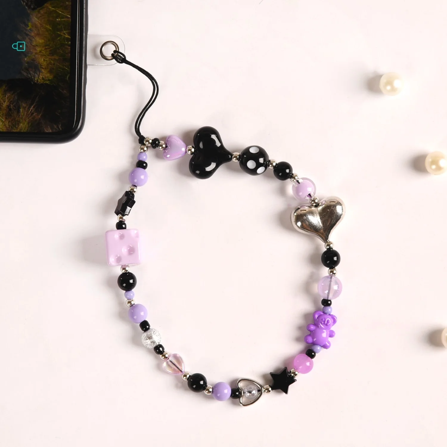 Midnight Pop Phone Charm Strap - Image 3