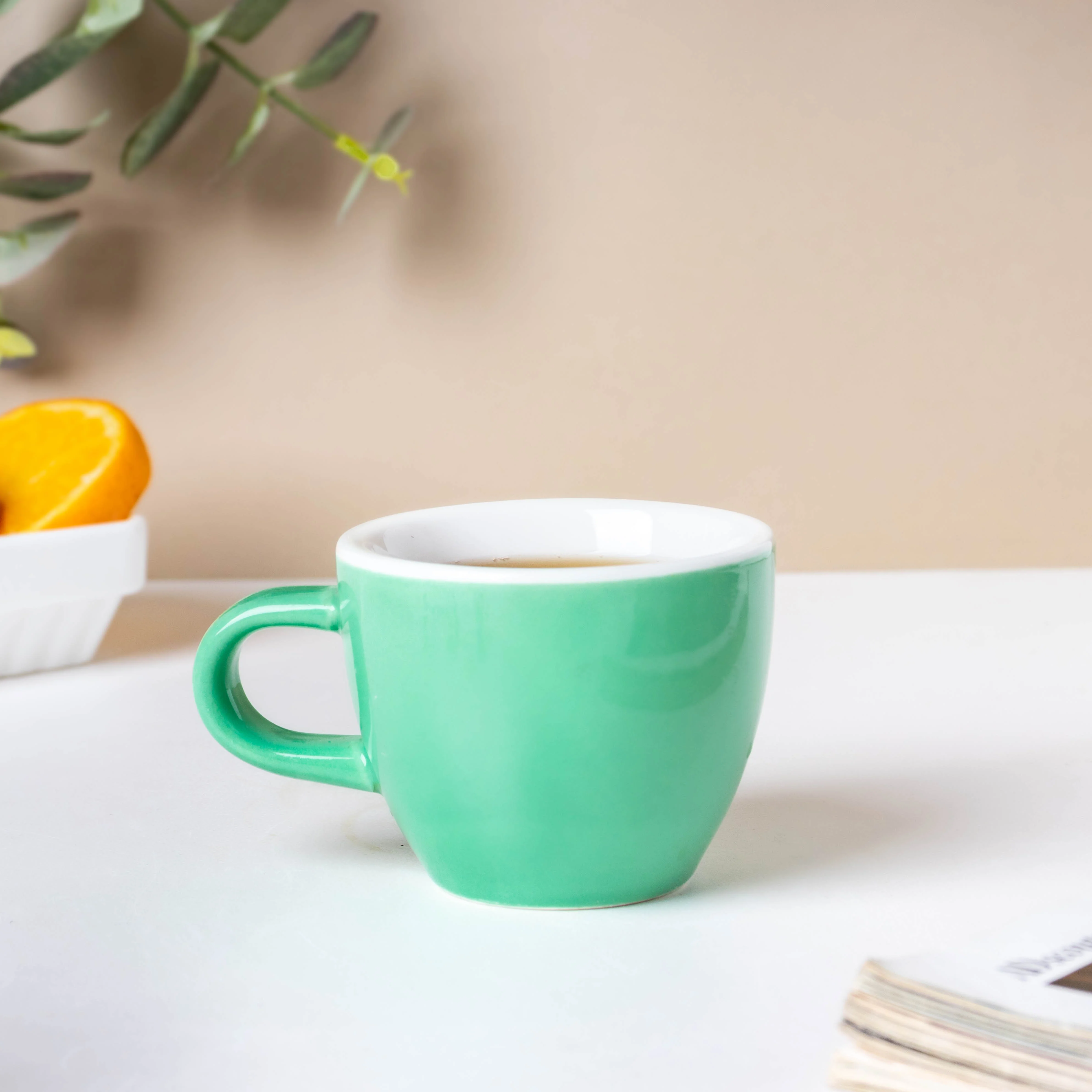 Midori Mint Green Mini Ceramic Cup 80 ml - Image 5