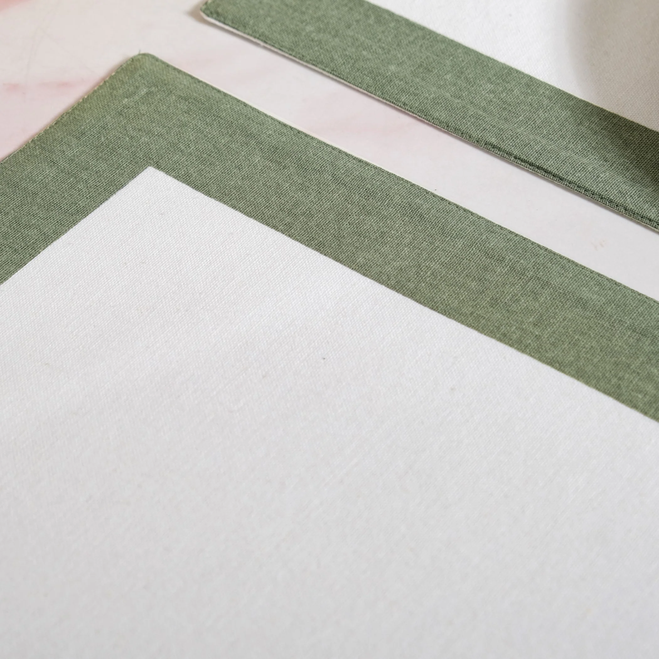 Midori Pure Cotton Table Mat Set Of 6 In Sage Green - Image 6