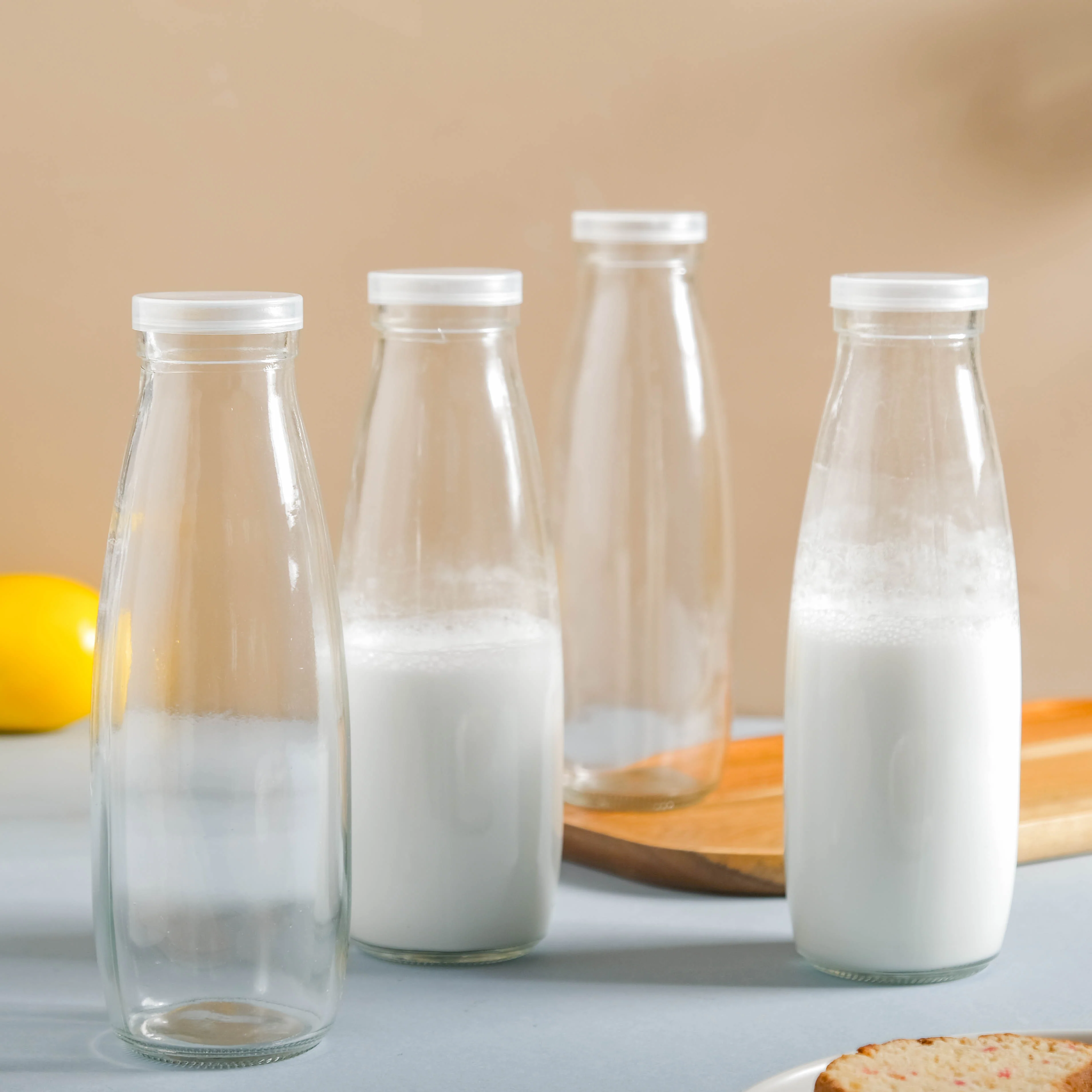 Milk Bottle with Lid Set of 4 - Image 4
