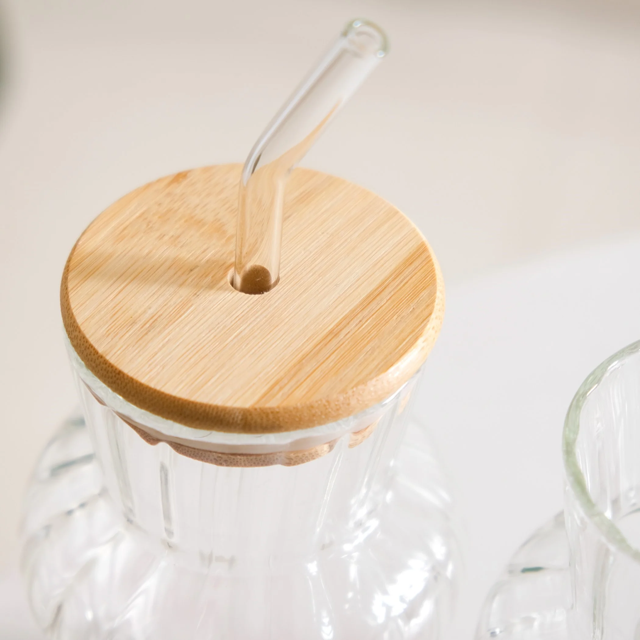 Milkshake Glass Tumbler With Lid And Straw Set Of 2 450ml - Image 8